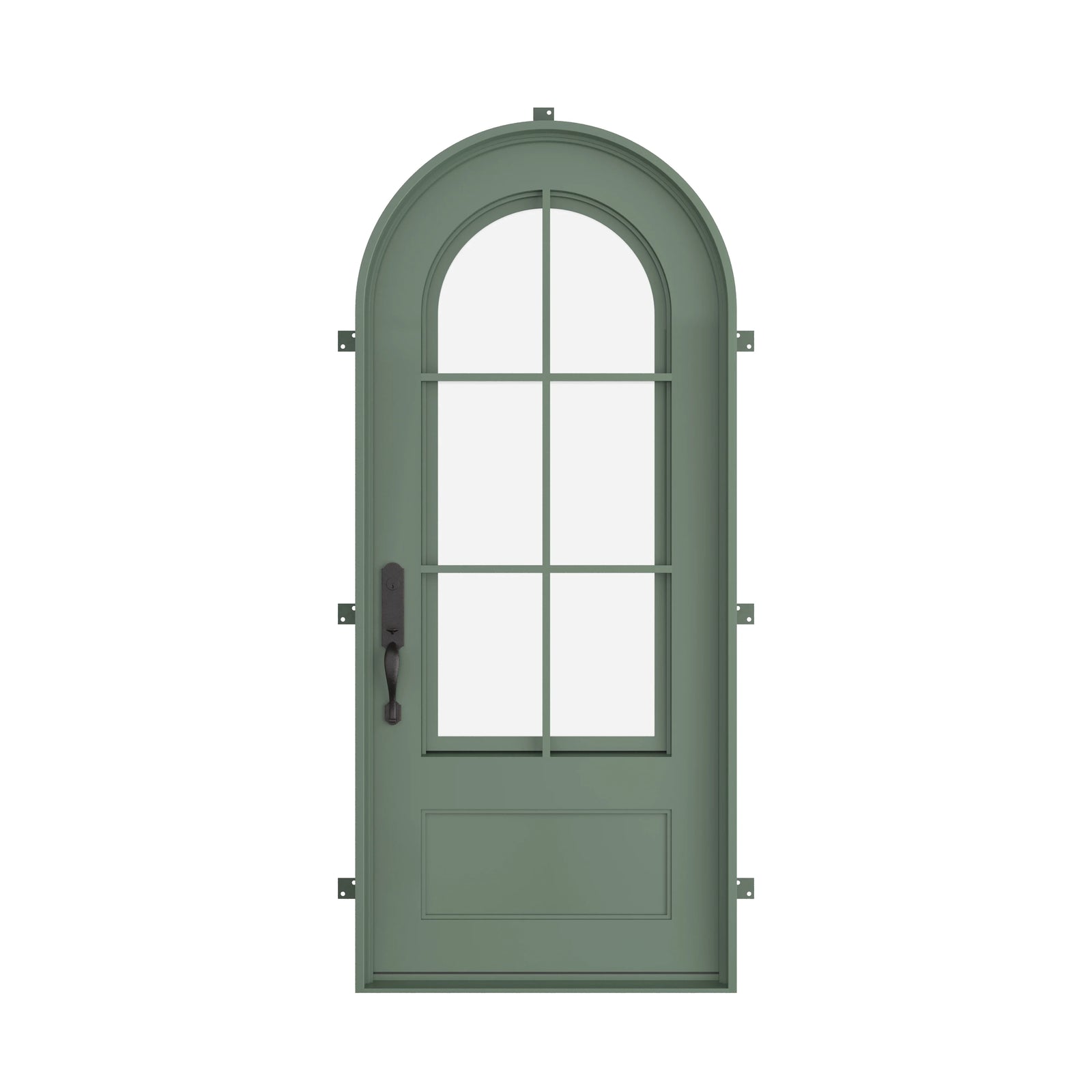 Pinkys Bristol steel door, single, arch, closed