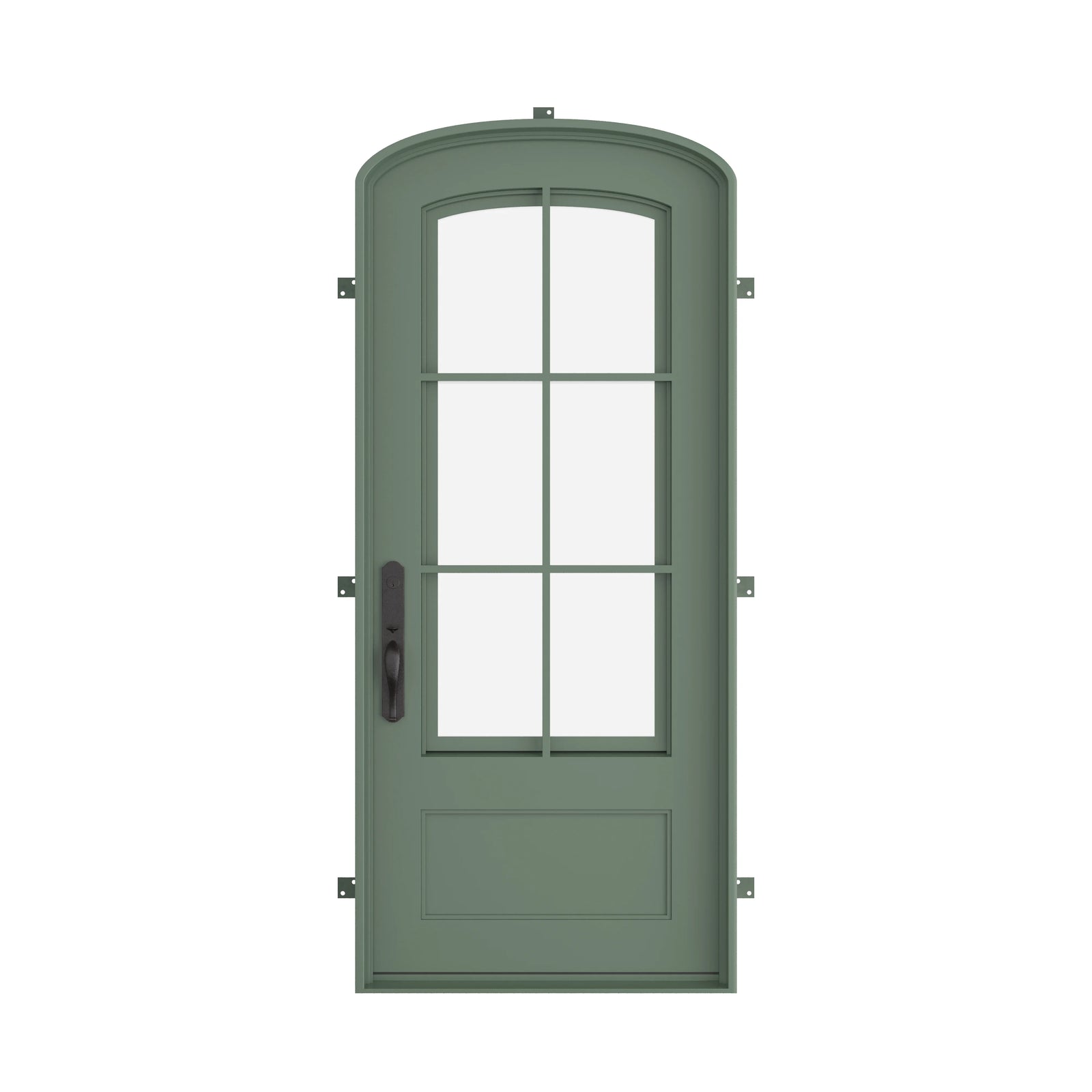 Pinkys Bristol steel door, single, mini arch, closed
