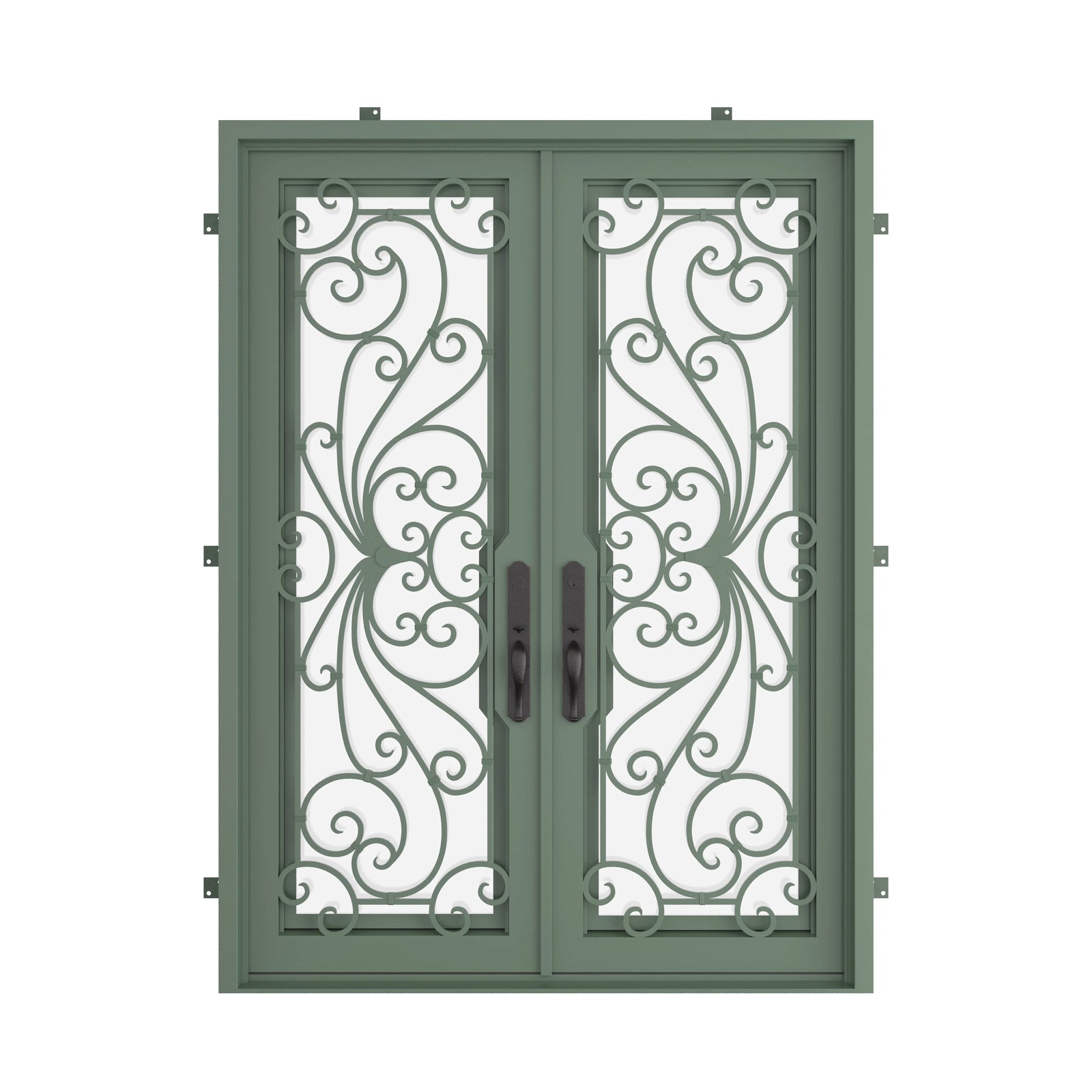 Pinkys Miracle steel door, double, flat, closed
