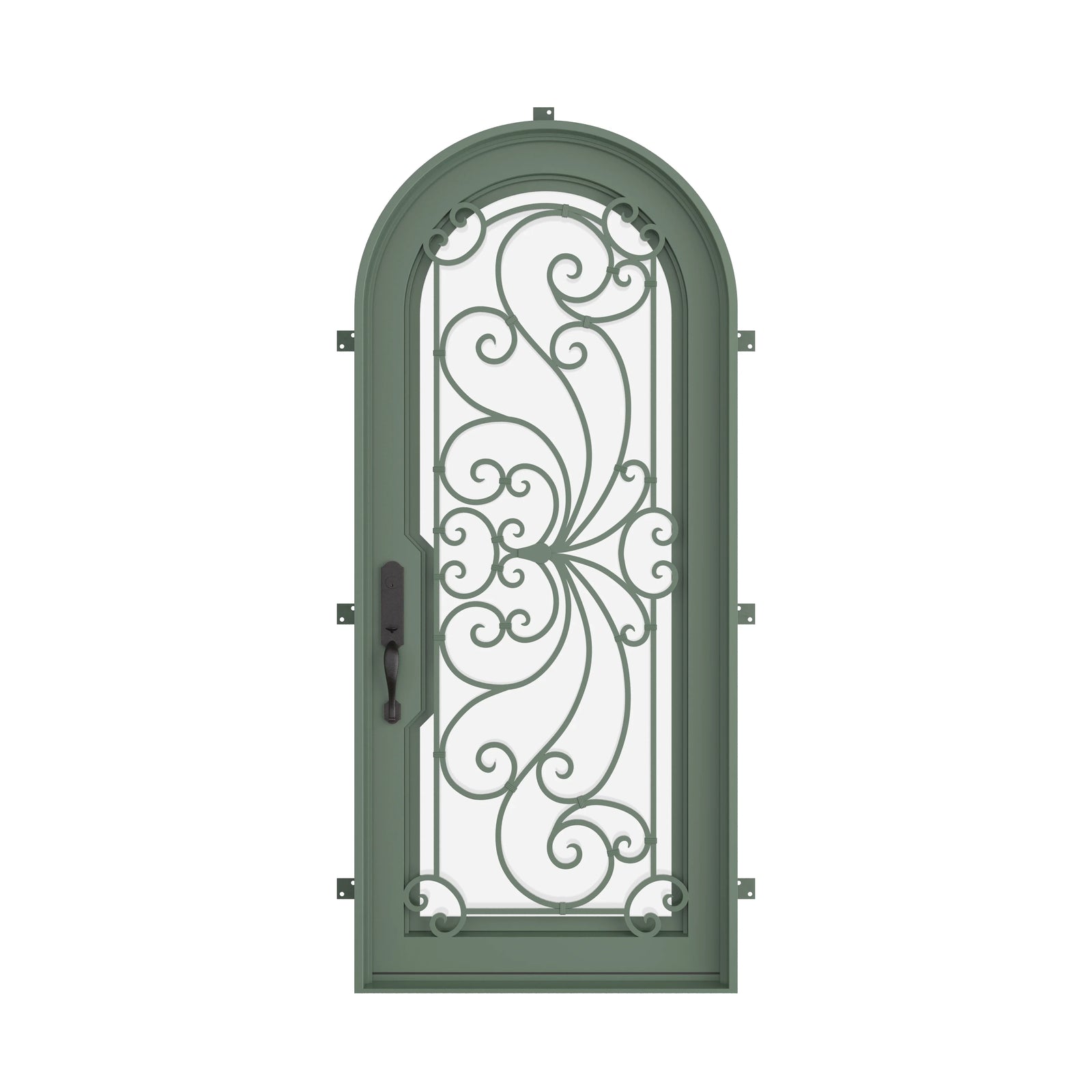 Pinkys Miracle steel door, single, full arch, closed