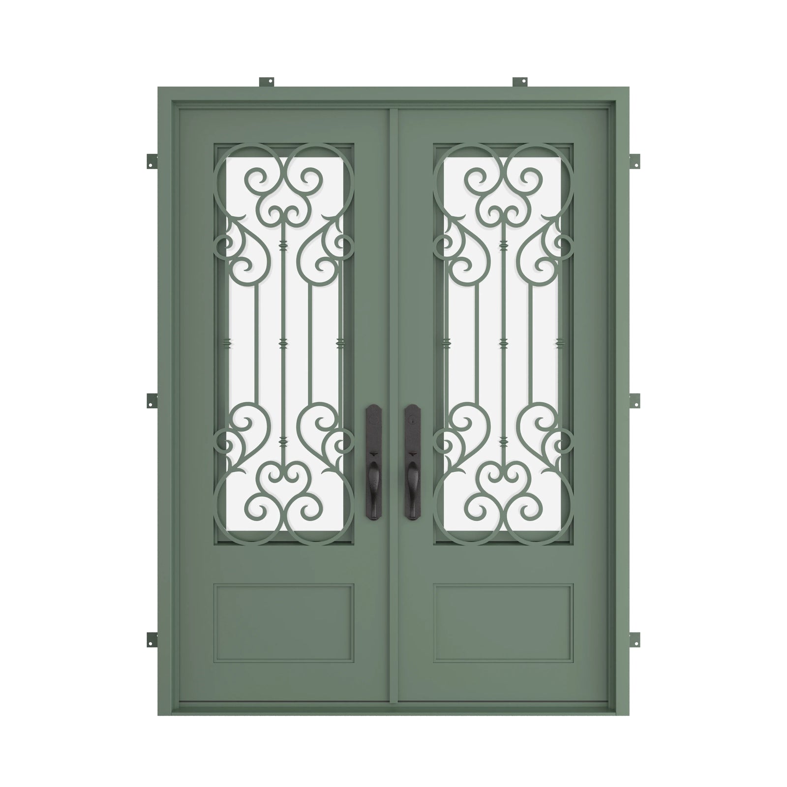 Pinkys New York steel door, double, flat, closed