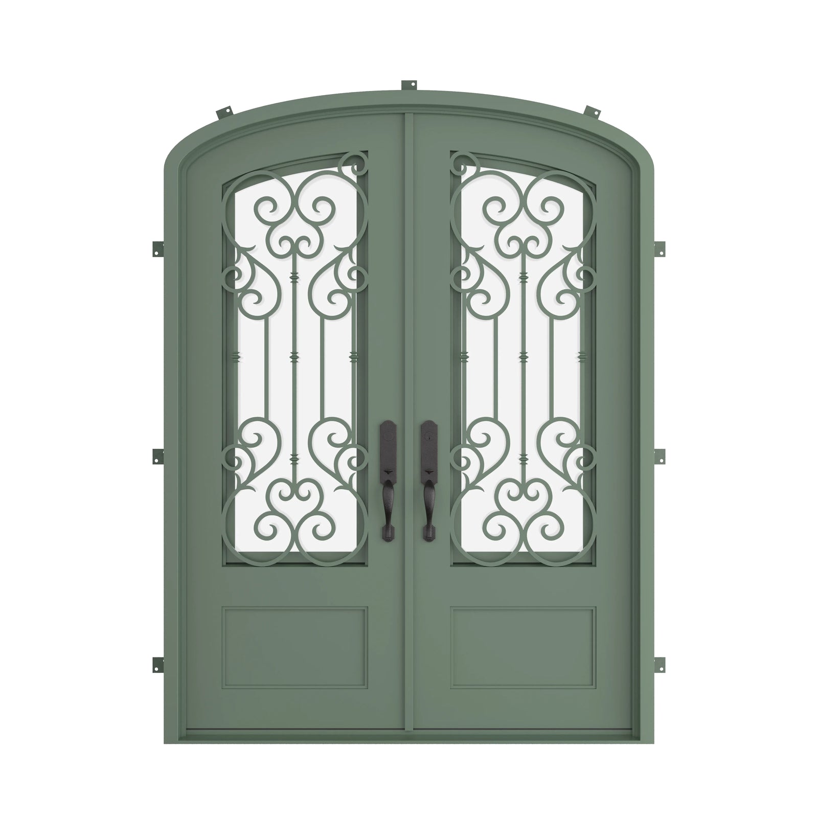 Pinkys New York steel door, double, mini arch, closed