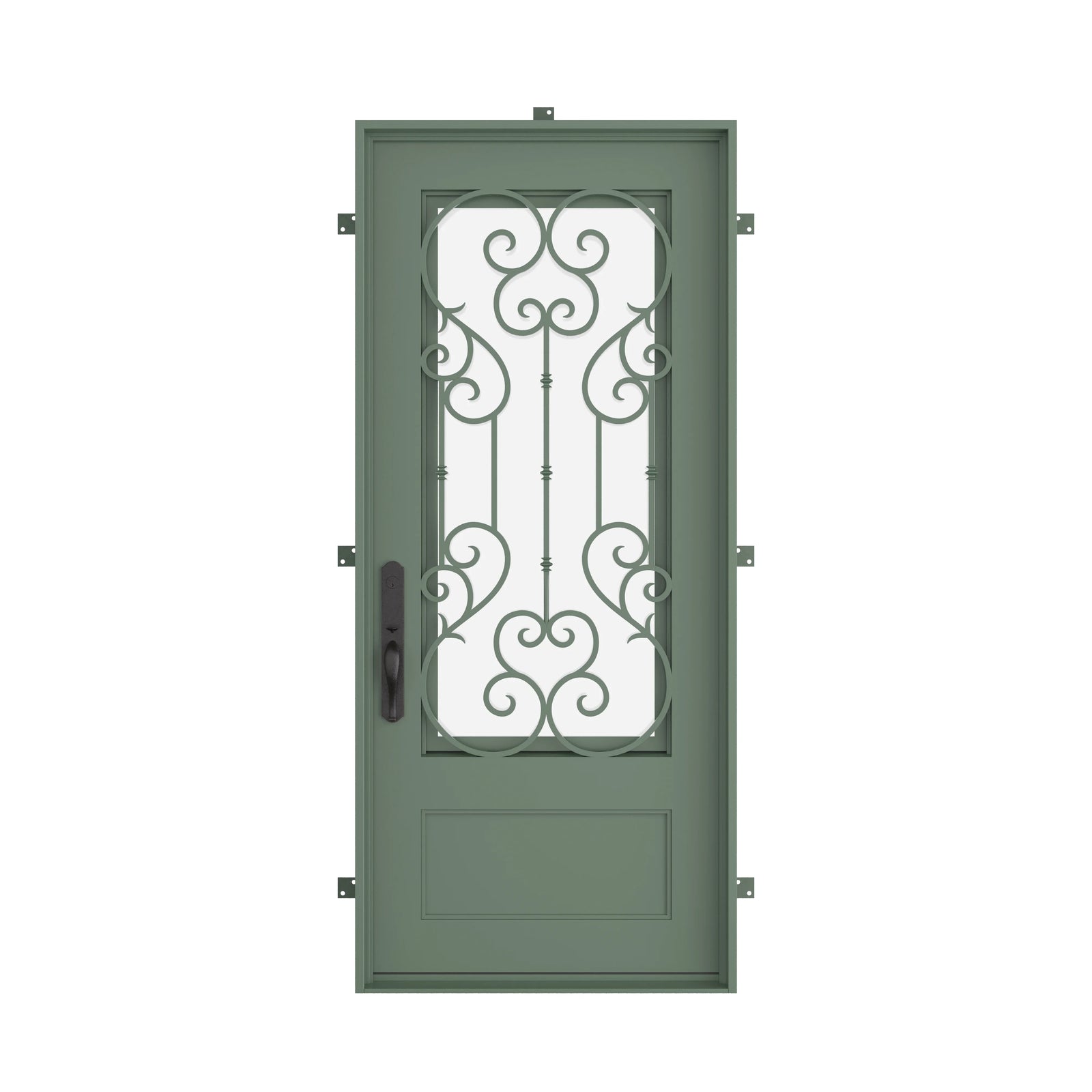 Pinkys New York steel door, single, flat, closed