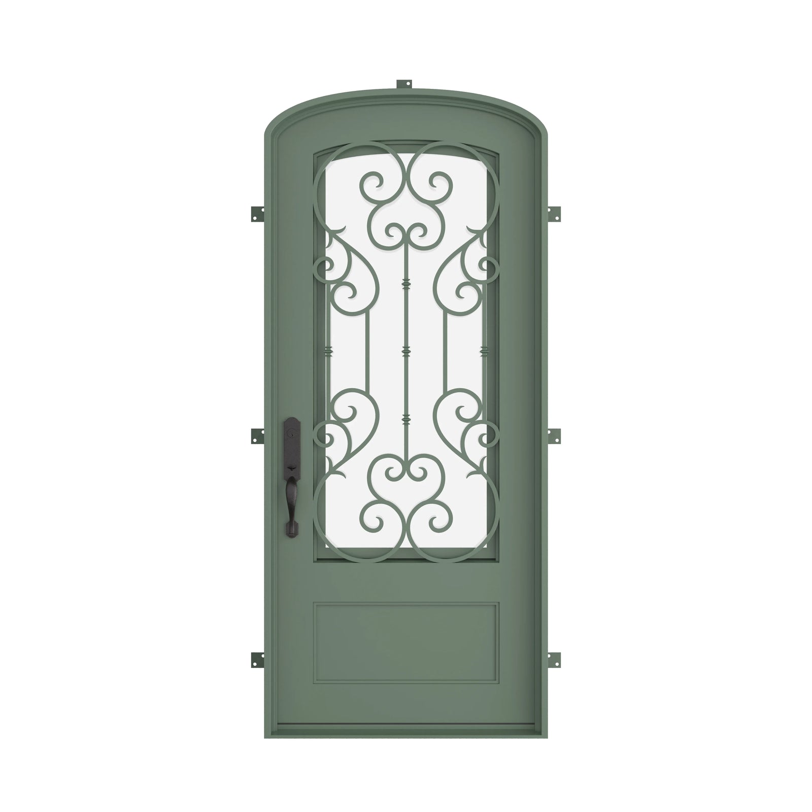 Pinkys New York steel door, single, mini arch, closed