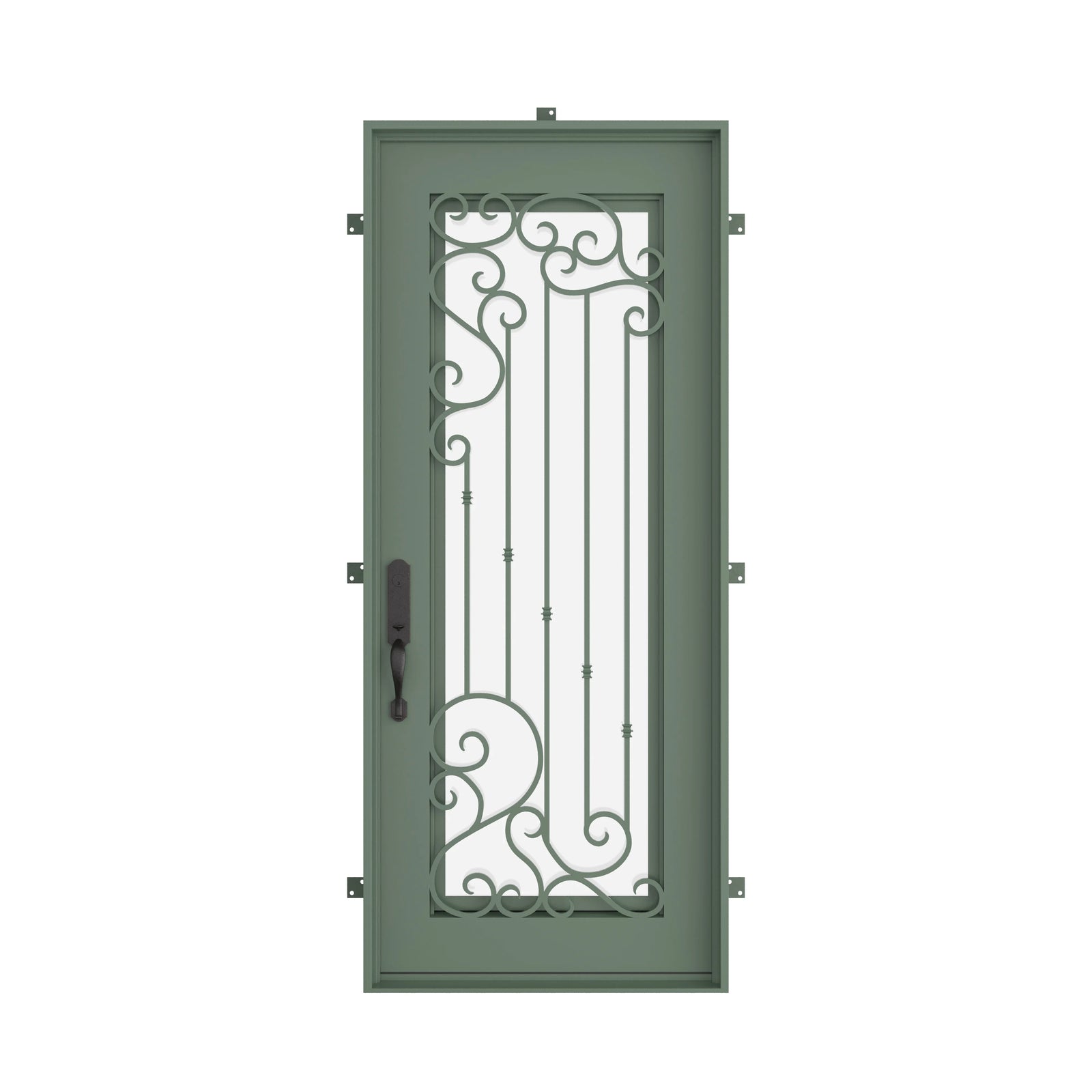 Pinkys Paris steel door, single, flat, closed
