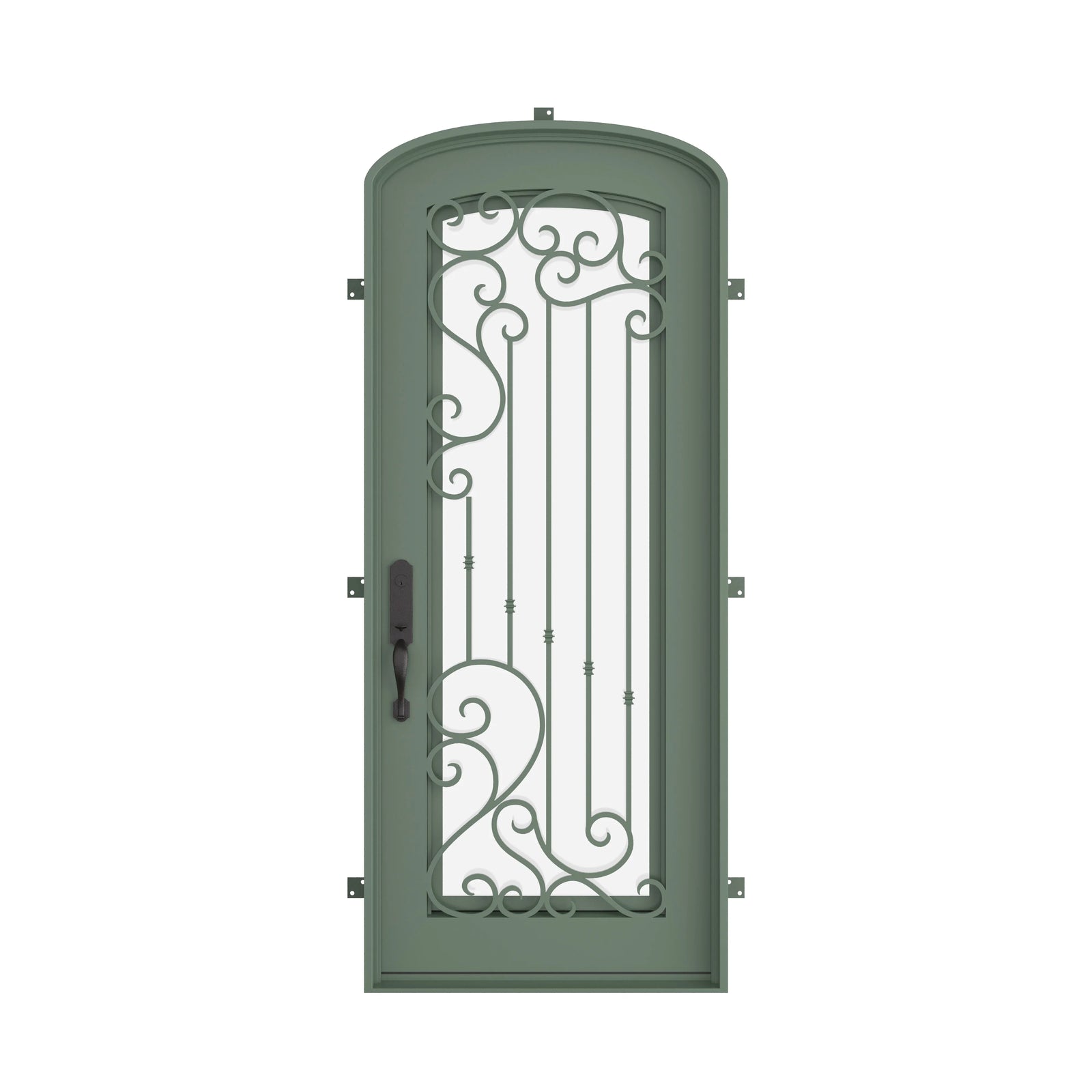 Pinkys Paris steel door, single, mini arch, closed