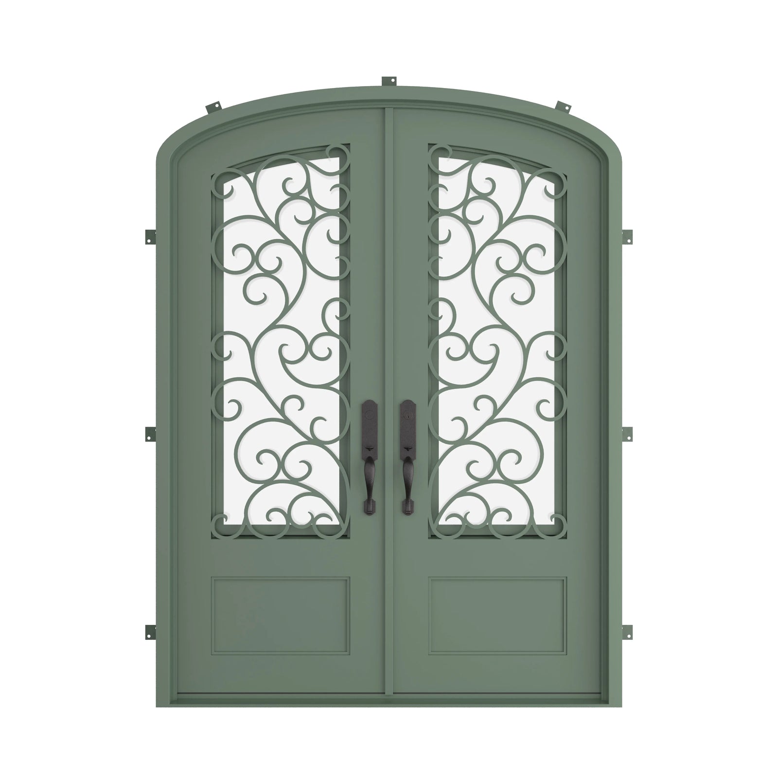 Pinkys Story steel door, double, mini arch, closed
