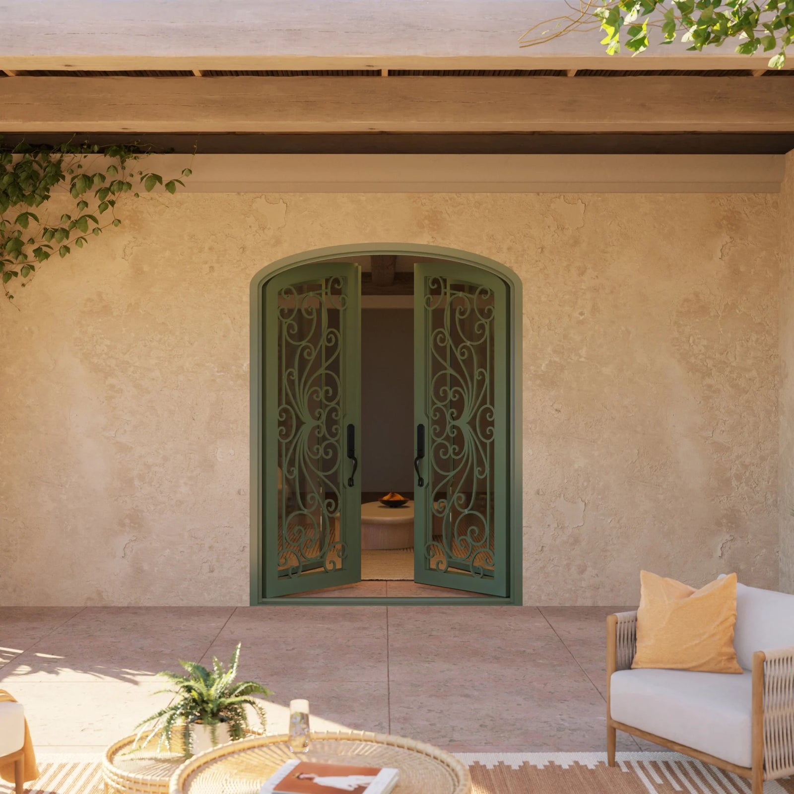 Pinkys Miracle steel door, double, mini arch