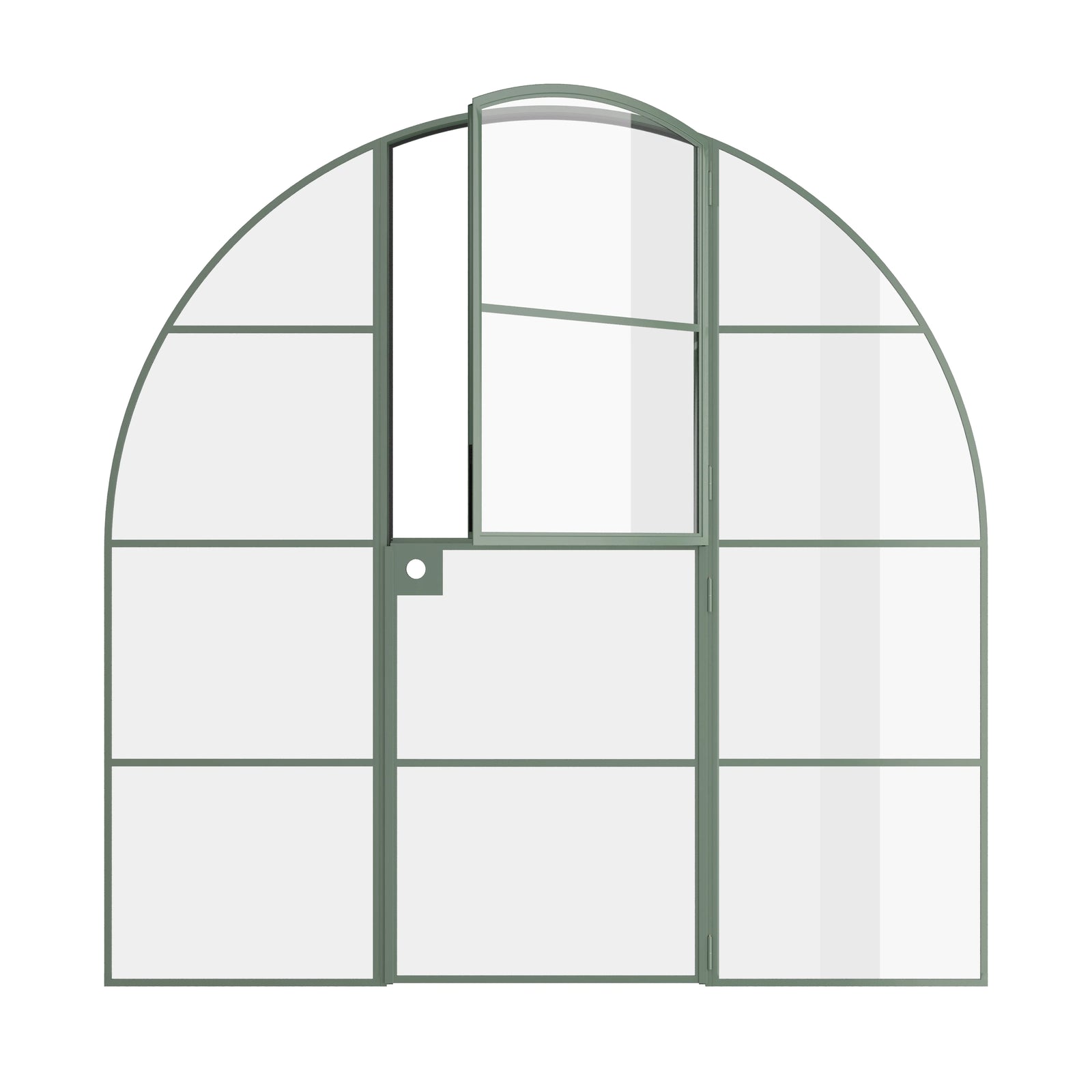 Pinkys Air 4 interior steel door, single, full arch, Dutch, open