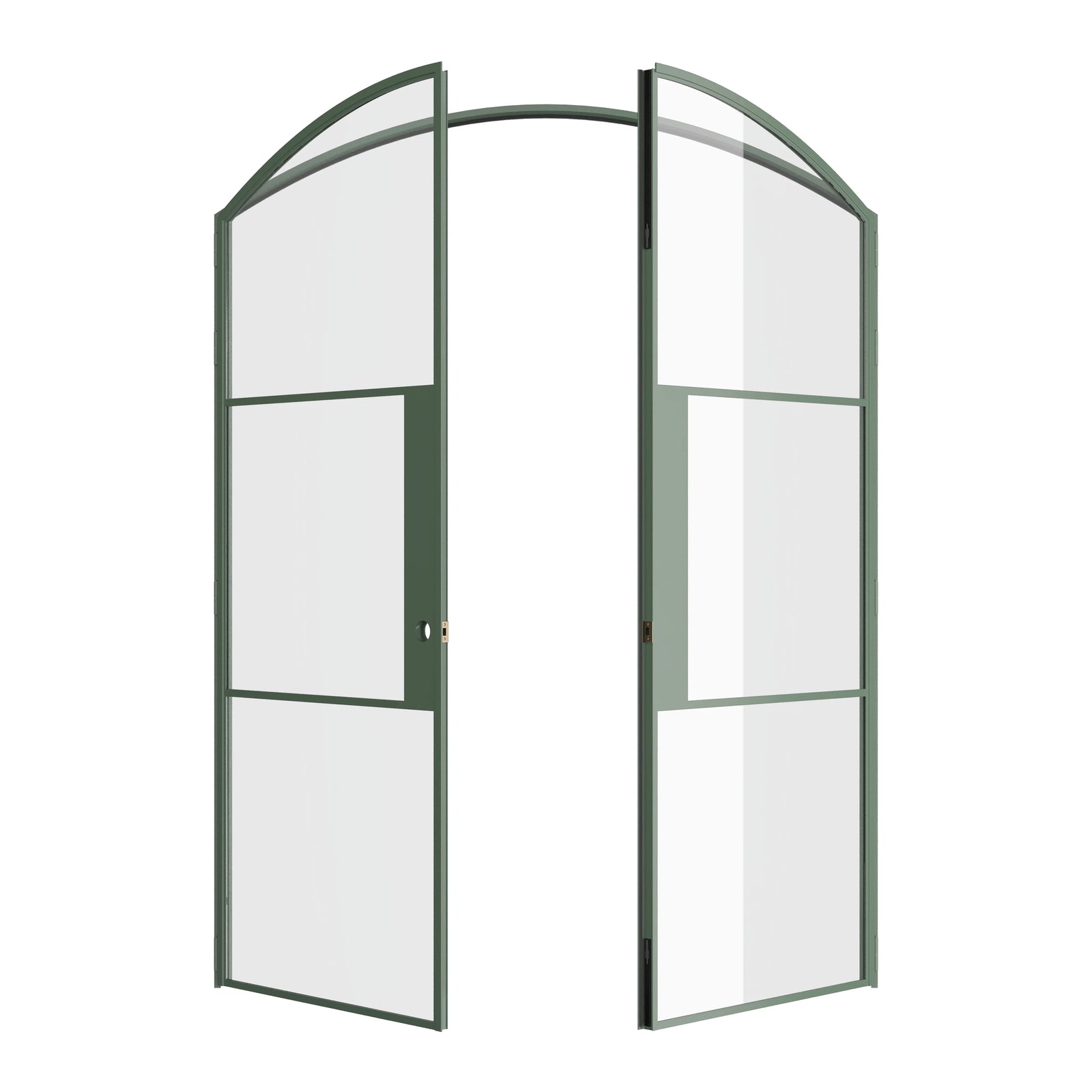 Pinkys Air 4 interior steel door, double, arch, open