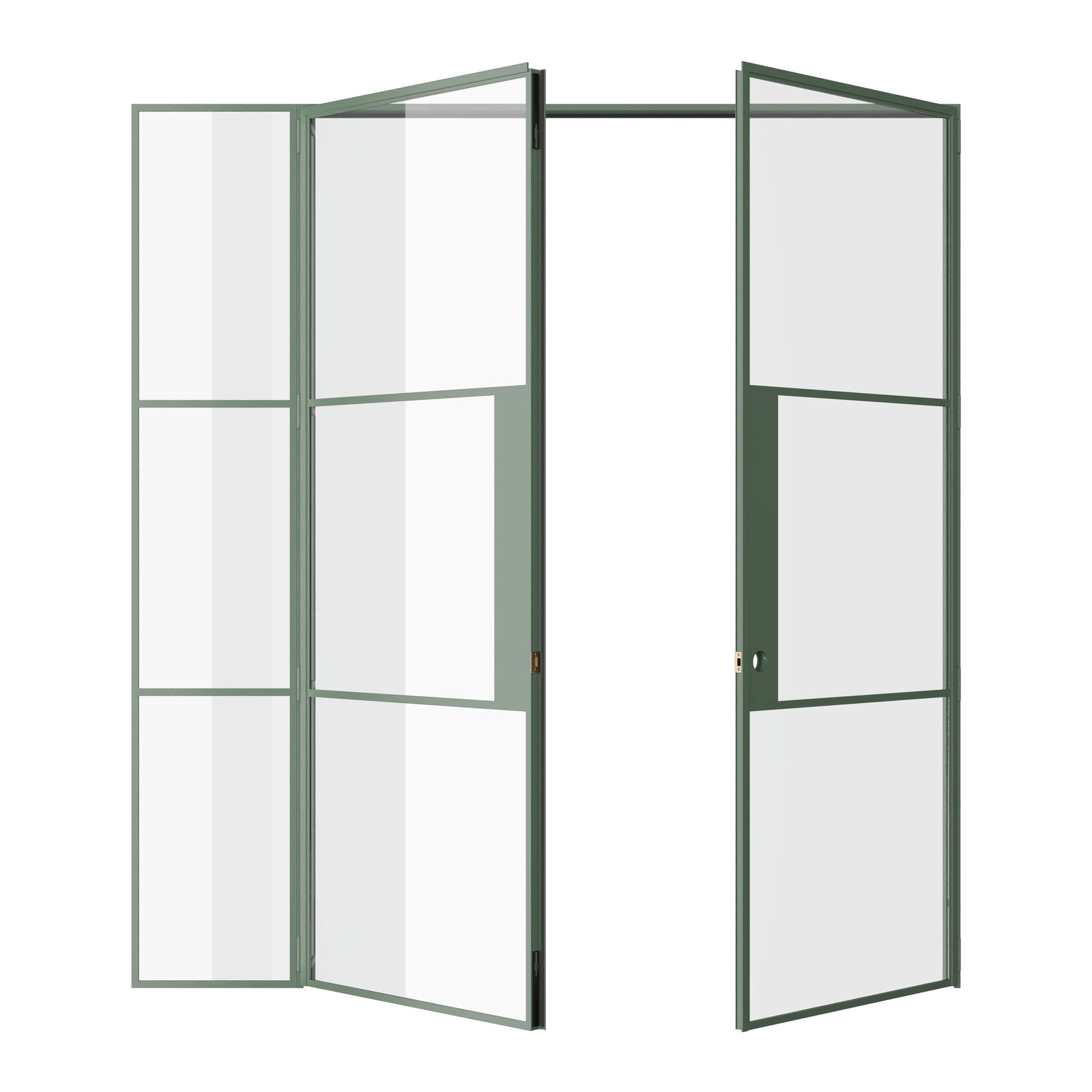 Pinkys Air 4 interior steel door, single, double, flat, open