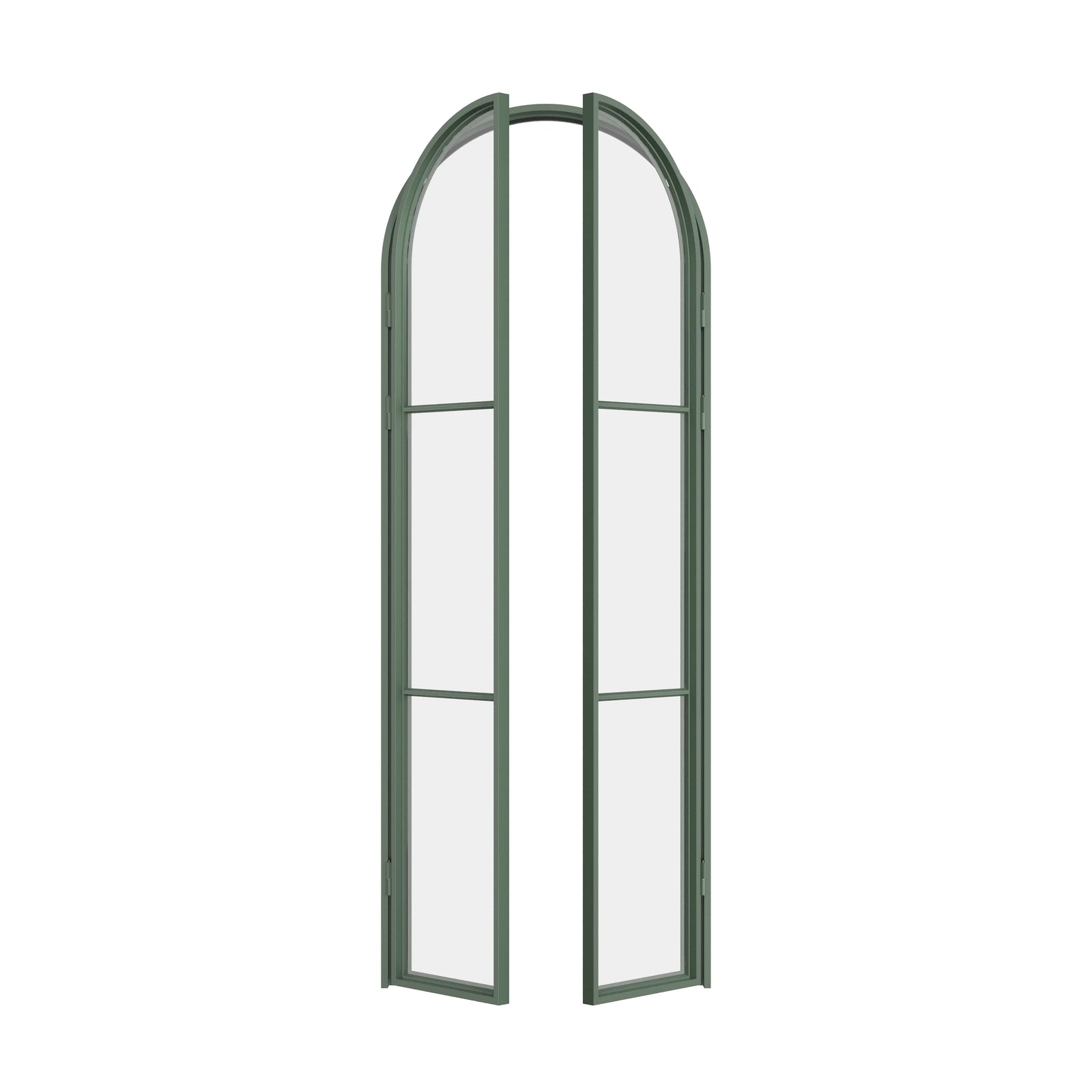 Pinkys Air 4 steel door, double, full arch, open