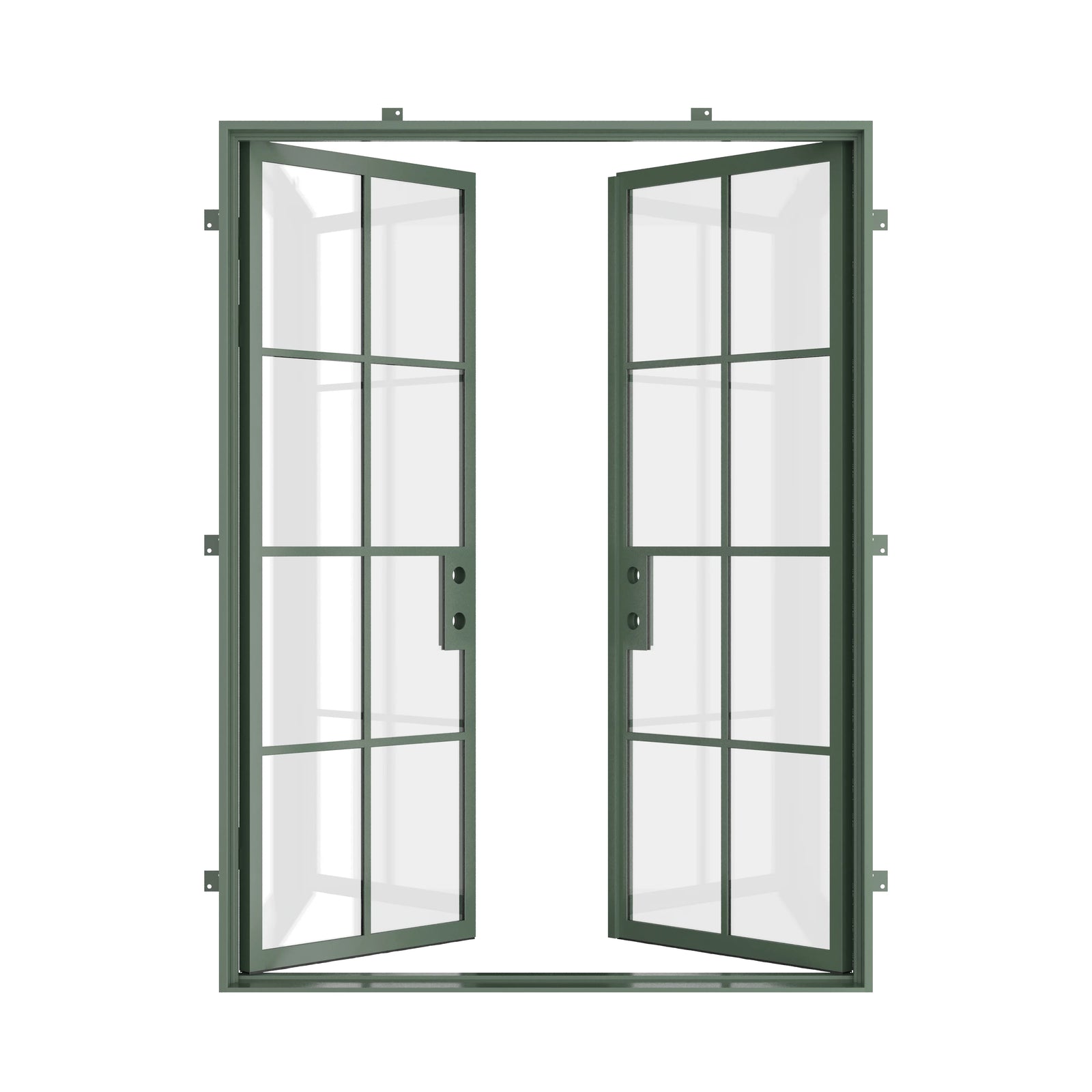 Pinkys Air 5 steel door, double, flat, open