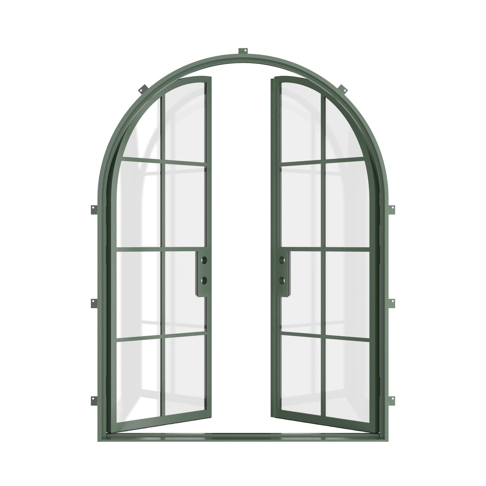 Pinkys Air 5 steel door, double, full arch, open