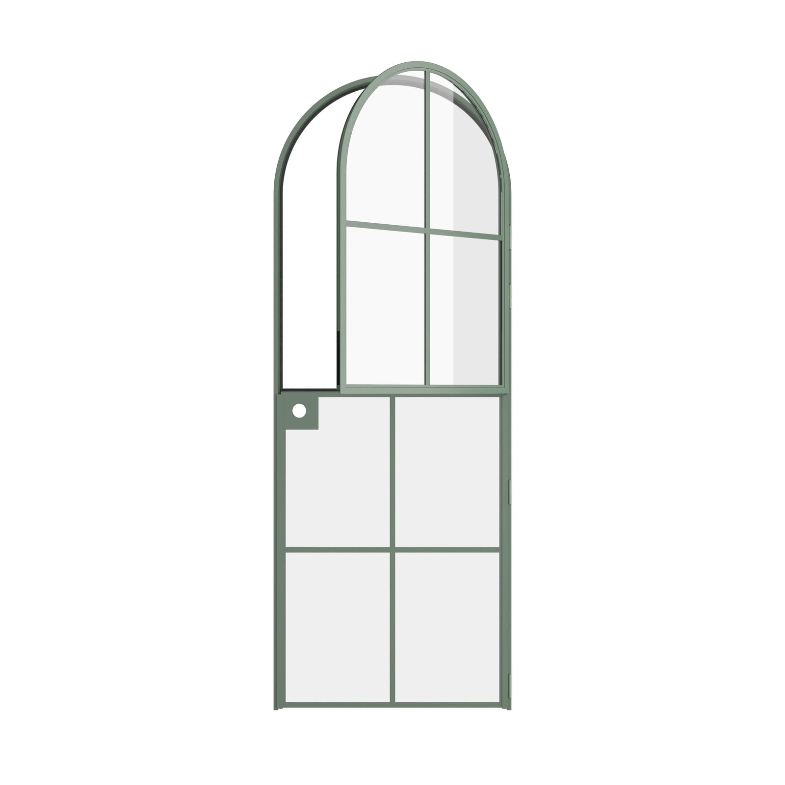 Pinkys Air 5 interior steel door, single, full arch, Dutch, open