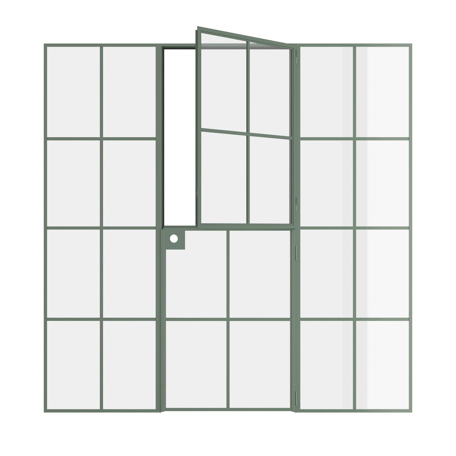 Pinkys Air 5 interior steel door, single, flat, Dutch, open