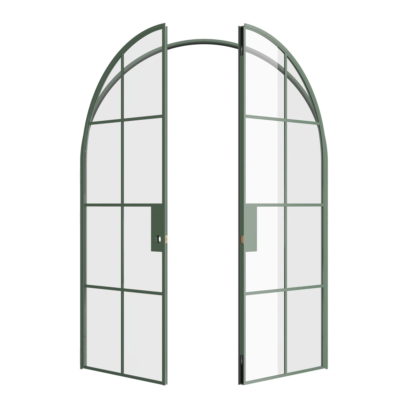 Pinkys Air 5 interior steel door, double, full arch, open
