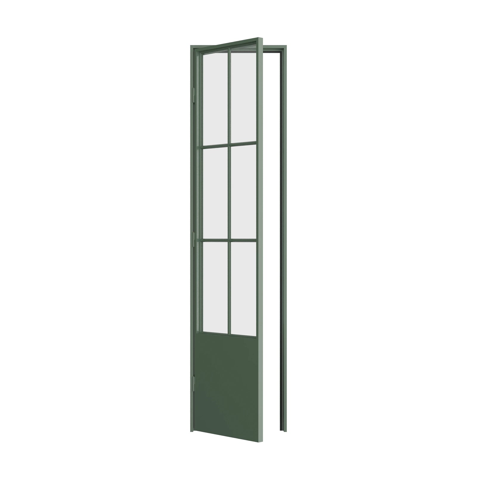 Pinkys Air 5 steel door, single, flat, open