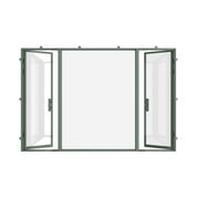 Air Lite with Thermal Break - Dual Single with Middle Fixed Panel Flat | Customize