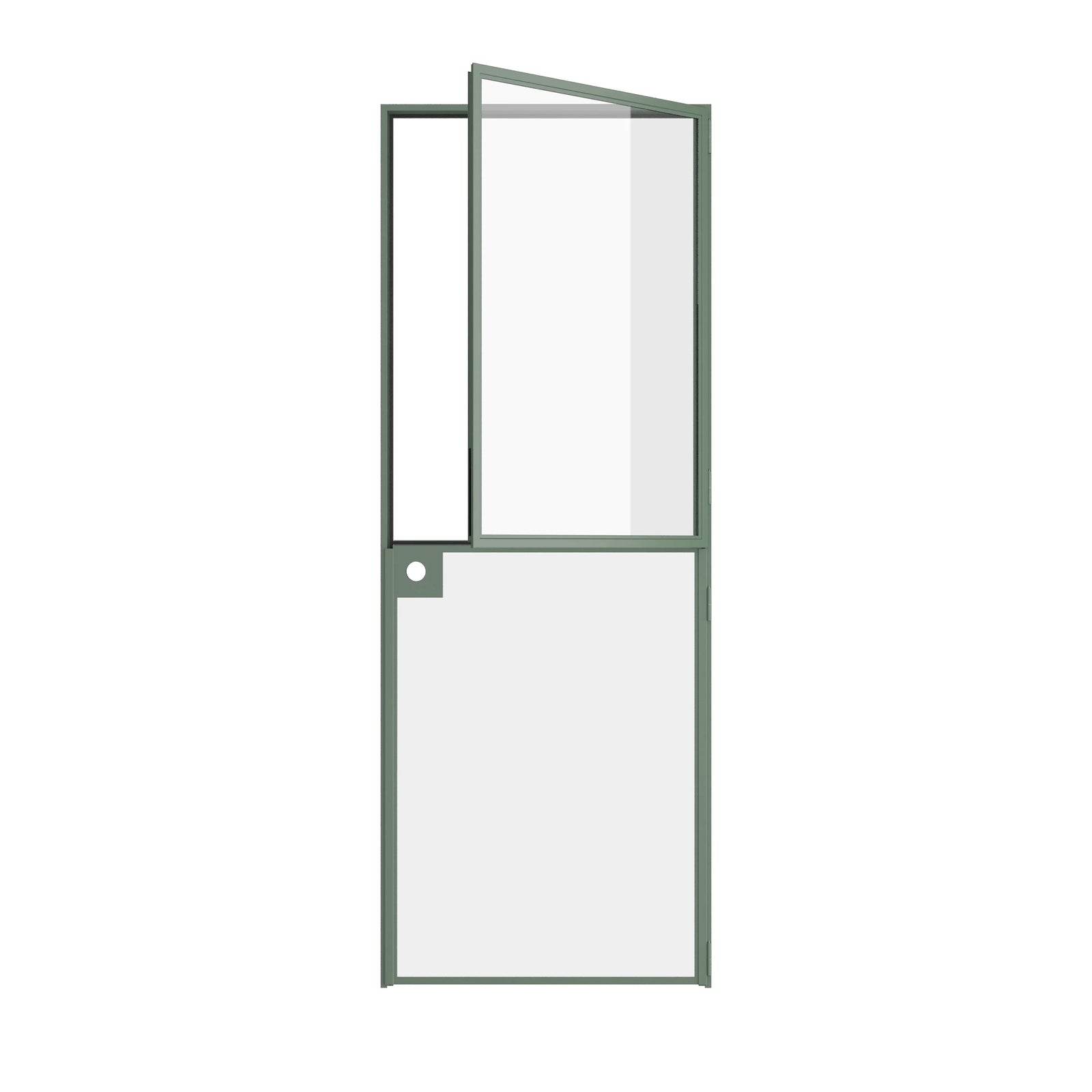 Pinkys Air Lite interior steel door, single, flat, Dutch, open