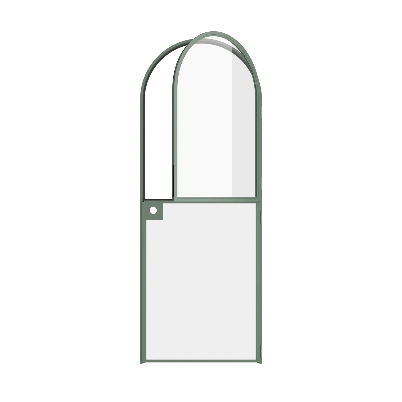 Pinkys Air Lite interior steel door, single, arch, Dutch, open