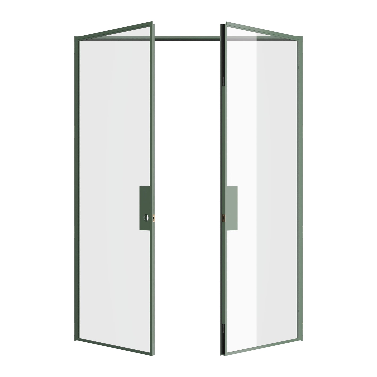 Pinkys Air Lite interior steel door, double, flat, open
