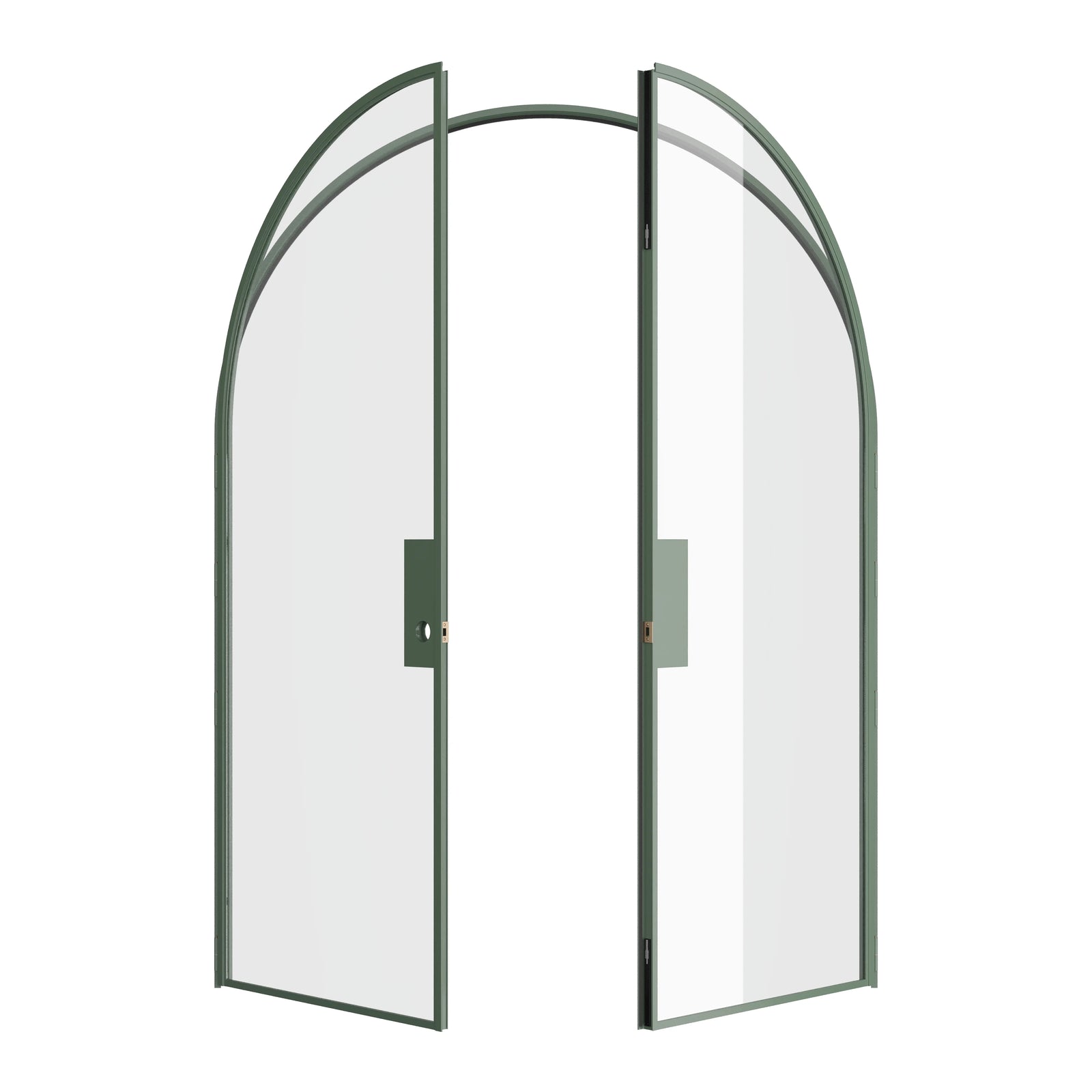 Pinkys Air Lite interior steel door, double, arch, open