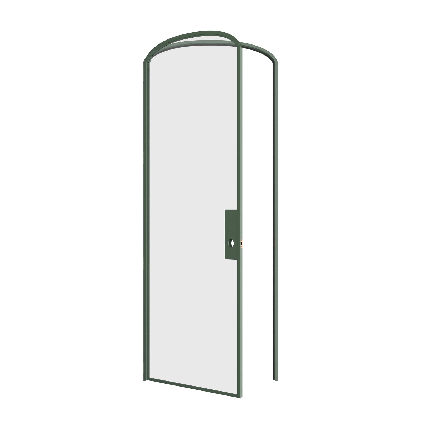 Pinkys Air Lite interior steel door, single, mini arch, open