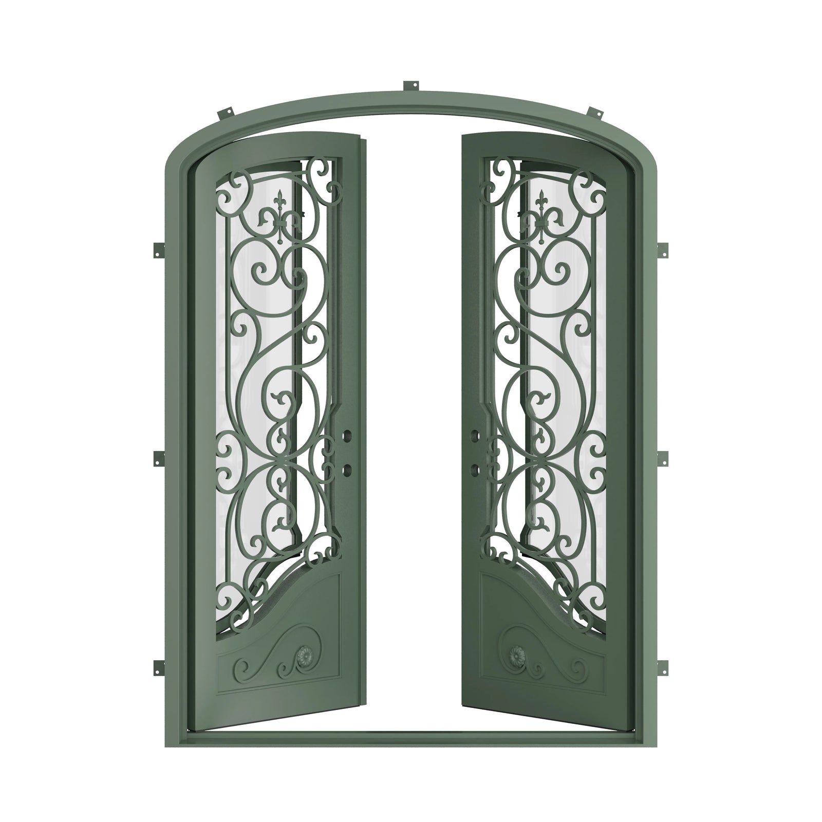 Pinkys Beverly steel door, double, mini arch, open