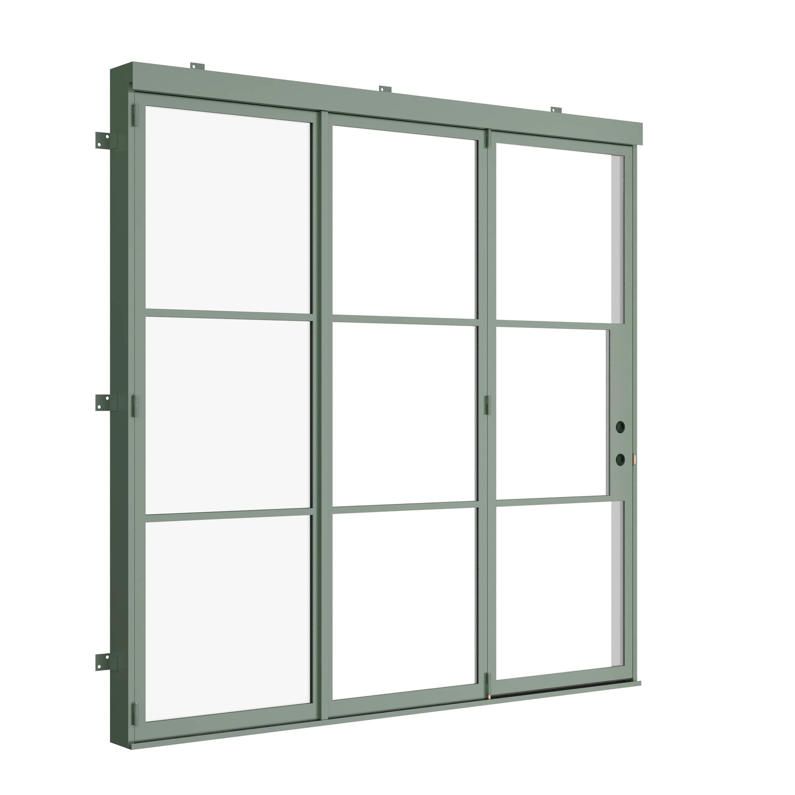 Pinkys Air 4 steel door, bifold, closed