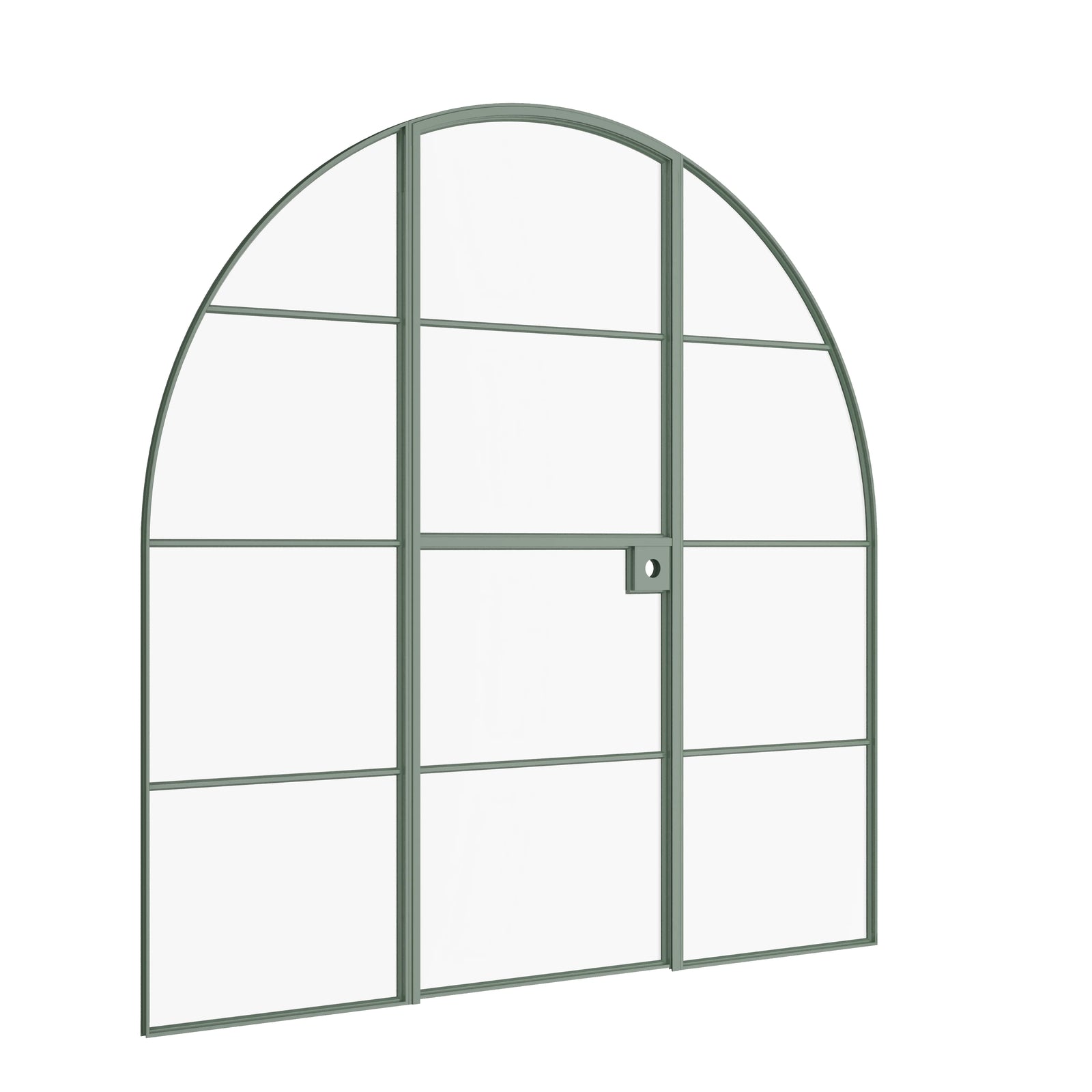 Pinkys Air 4 interior steel door, single, full arch, Dutch, with side windows, closed