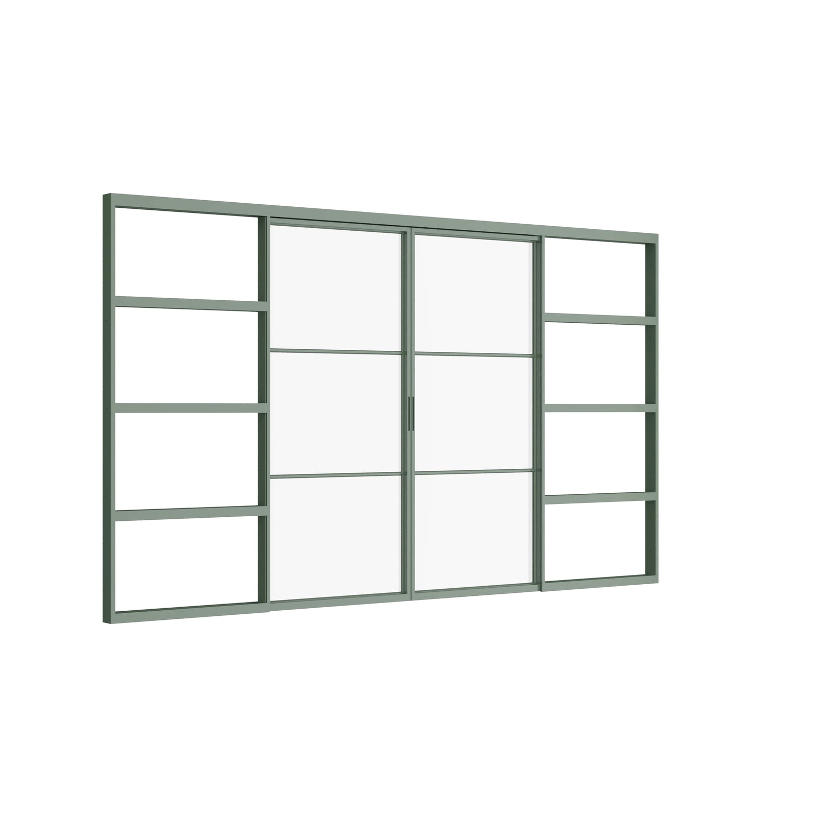Pinkys Air 4 interior steel door, double, sliding, top-track, closed