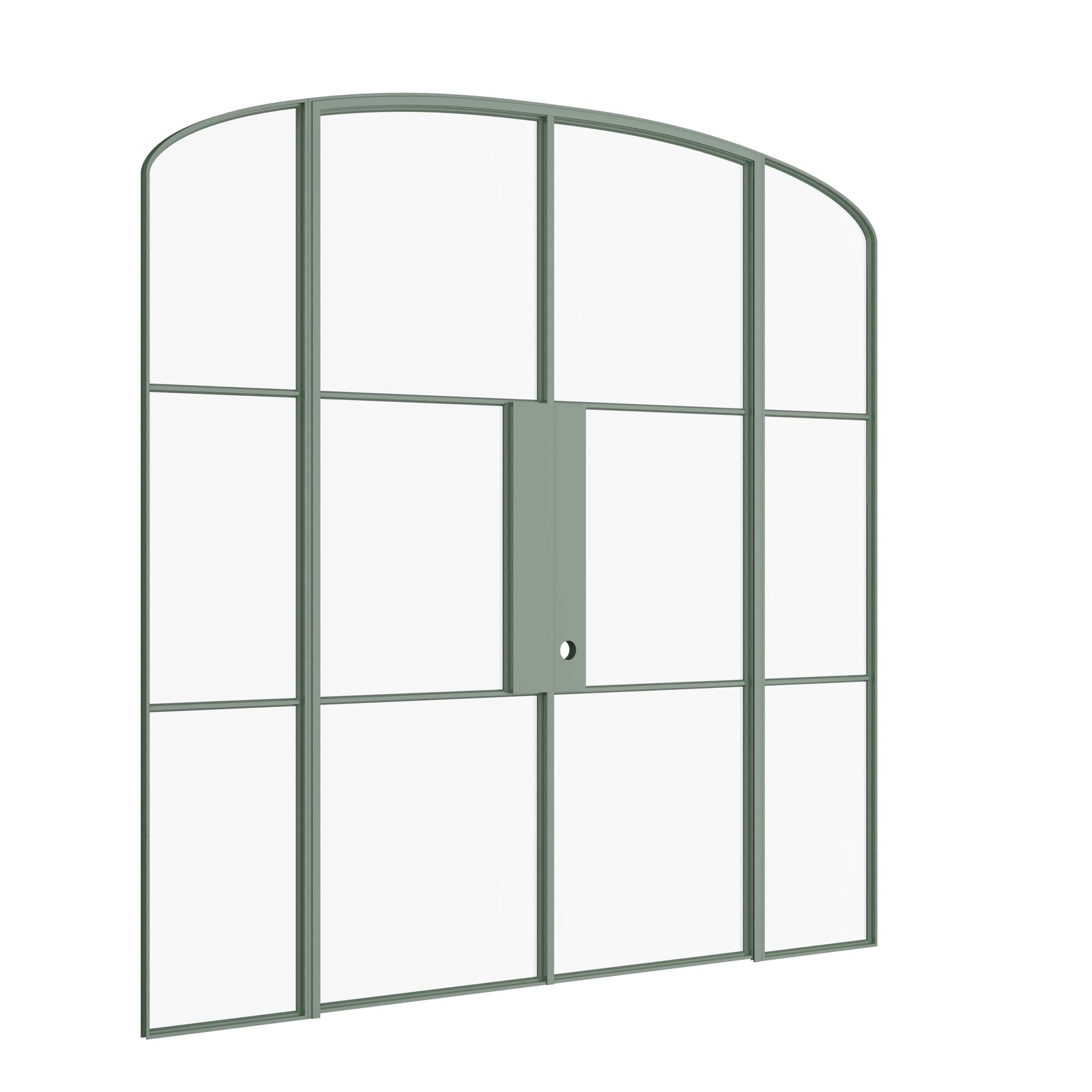 Pinkys Air 4 interior steel door, double, mini arch, with side windows, closed