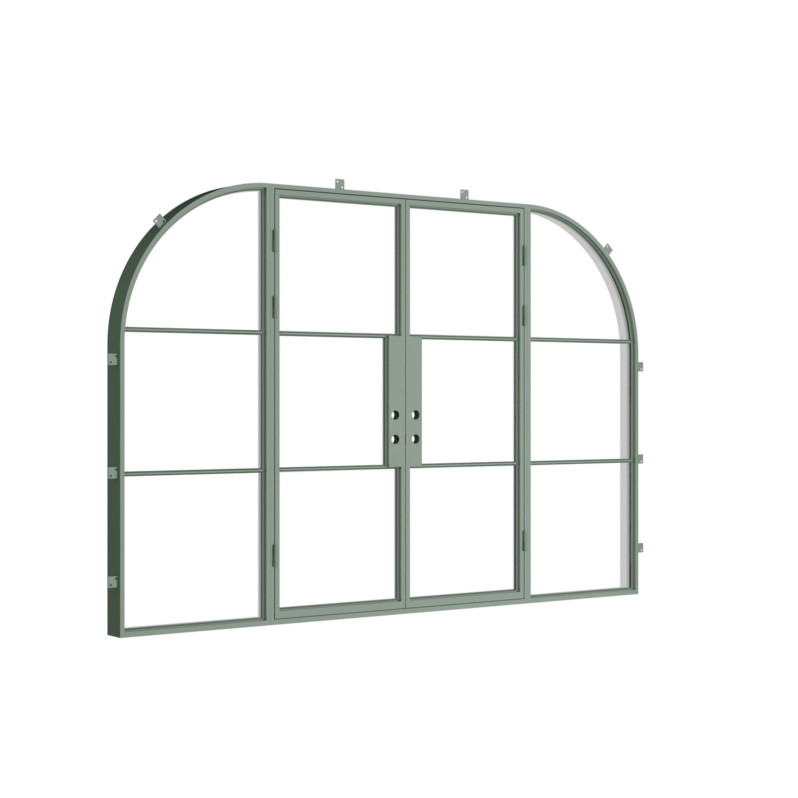 Pinkys Air 4 steel door, double, flat, with side windows, closed
