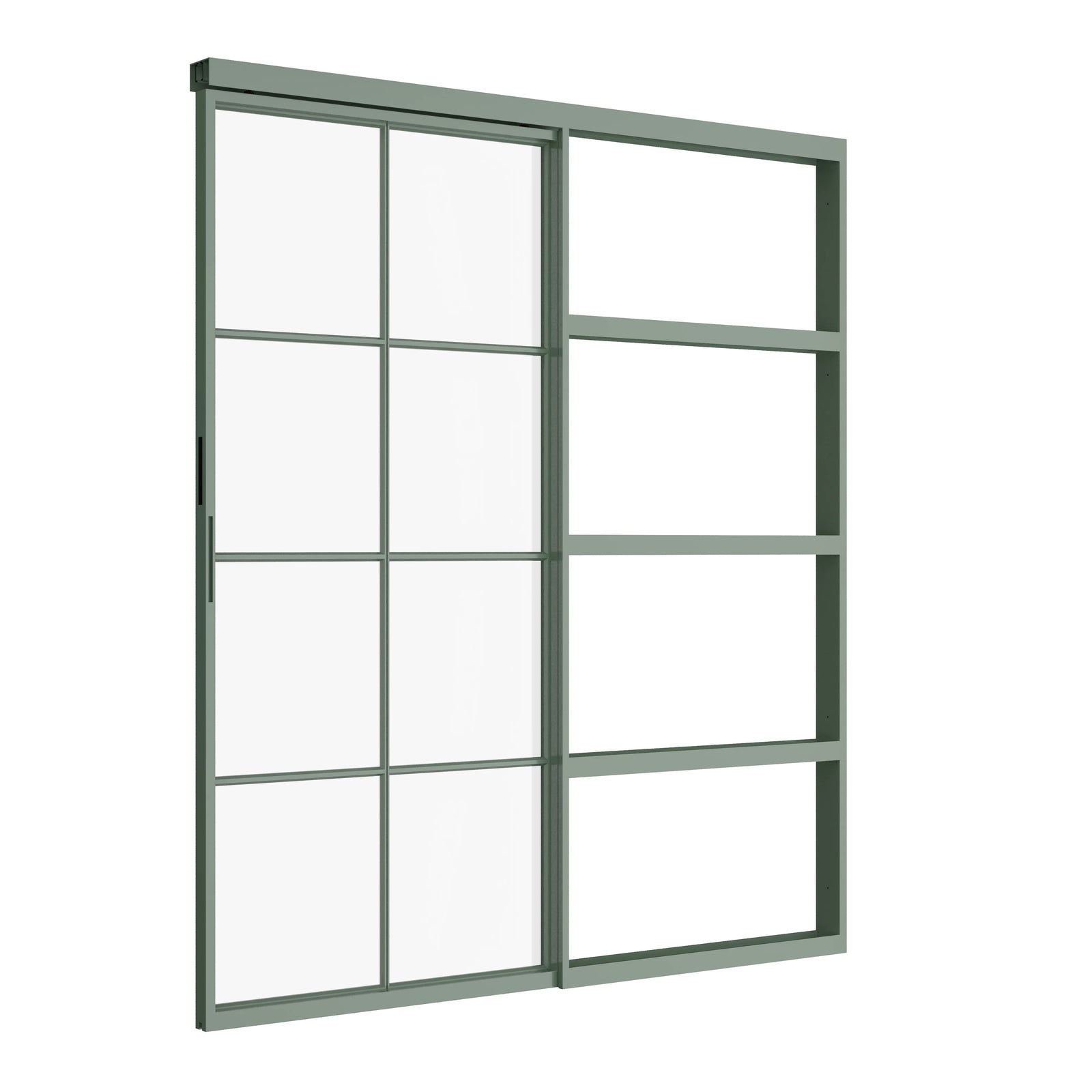 Pinkys Air 5 interior steel door, single, flat, sliding, pocket, top-track, closed