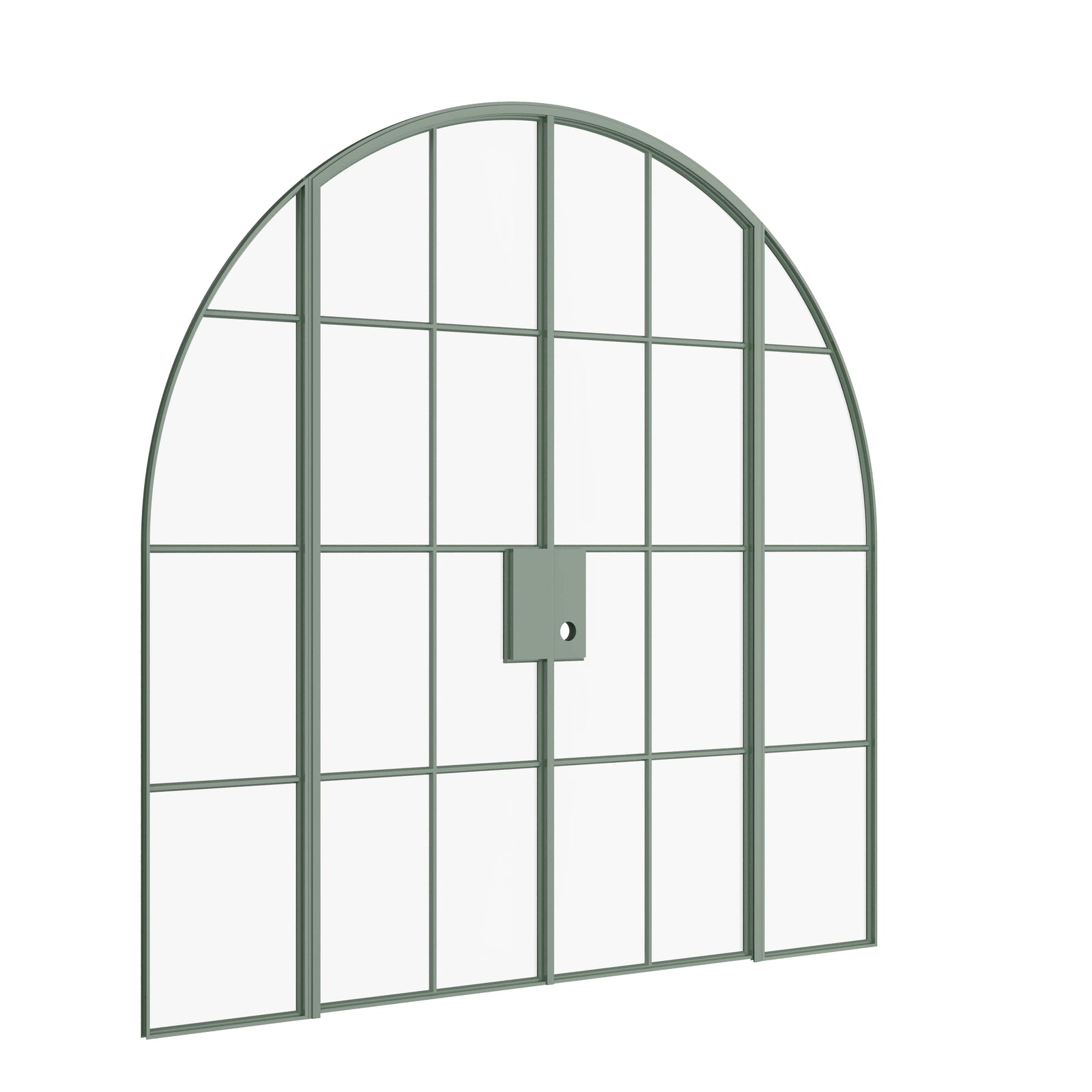 Pinkys Air 5 interior steel door, double, full arch, with side windows, closed
