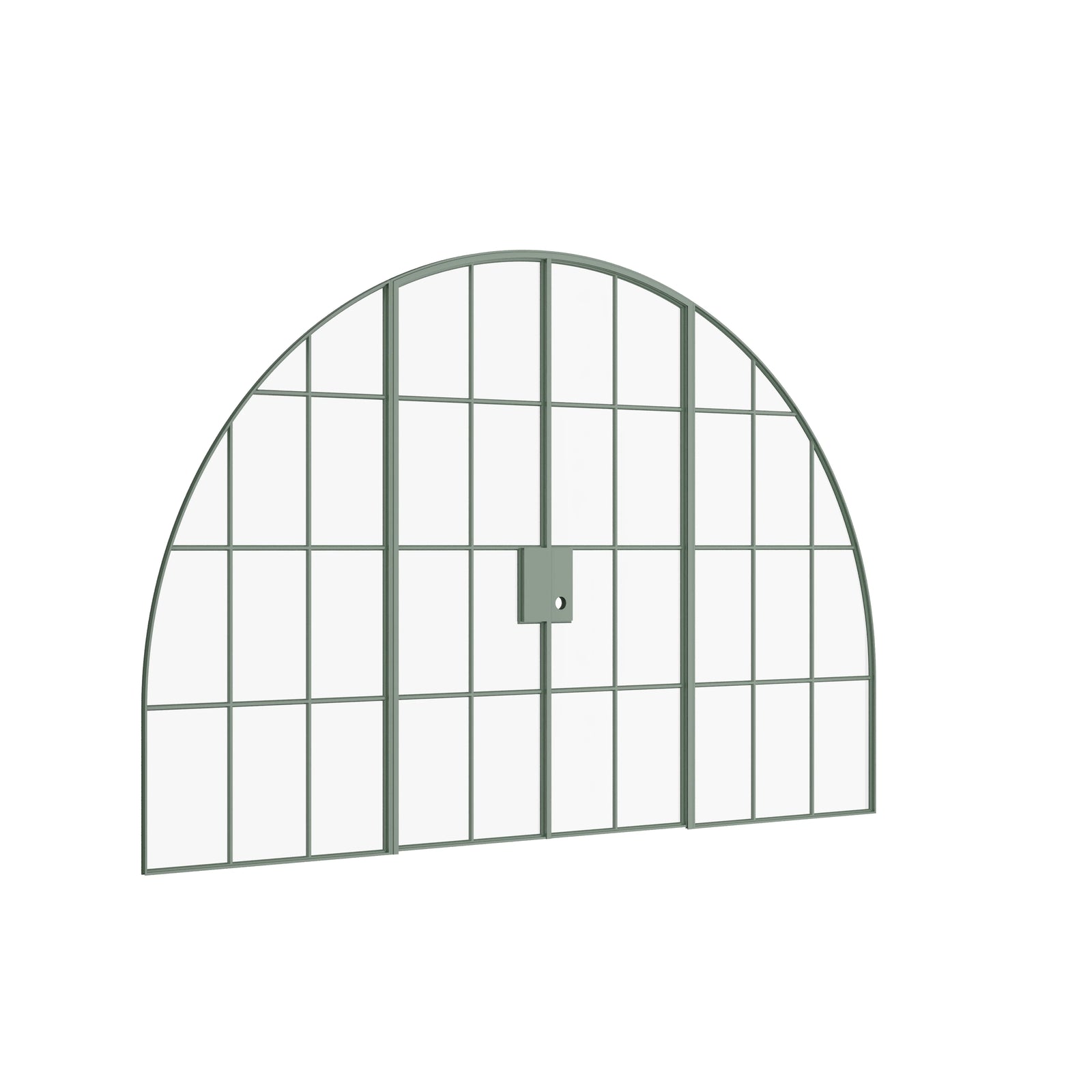 Pinkys Air 5 interior steel door, double, full arch, with side windows, closed