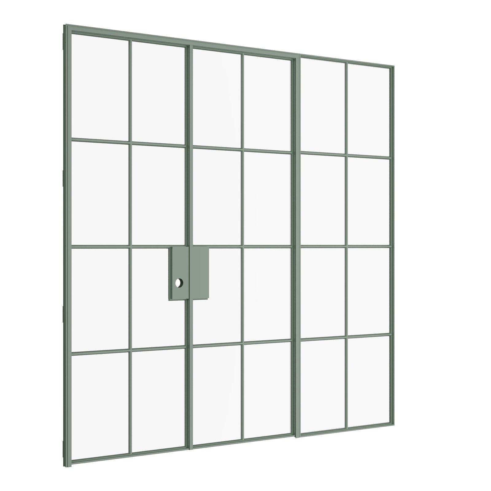 Pinkys Air 5 interior steel door, double, flat, with a left side window, closed