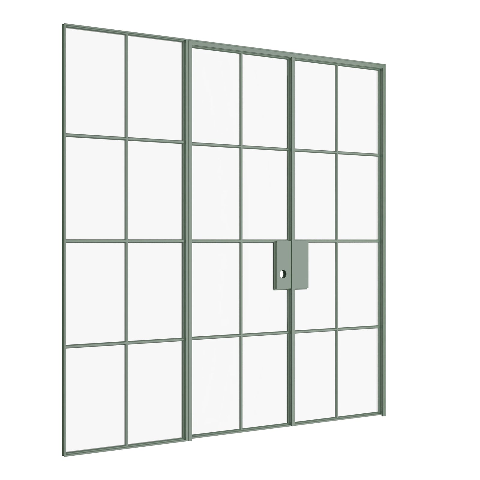 Pinkys Air 5 interior steel door, double, flat, with a right side window, closed