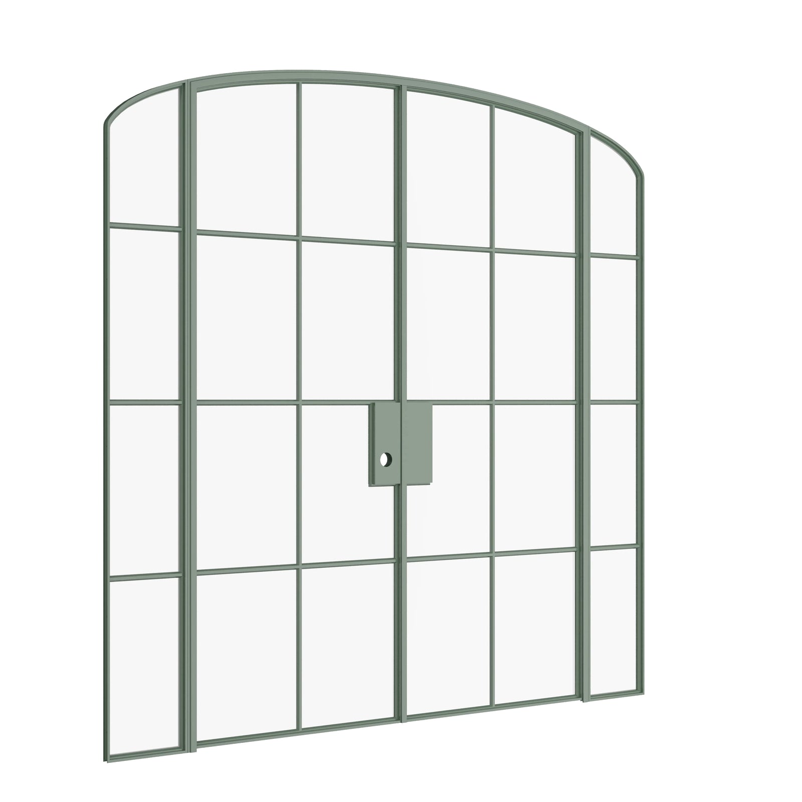 Pinkys Air 5 interior steel door, double, mini arch, with side windows, closed