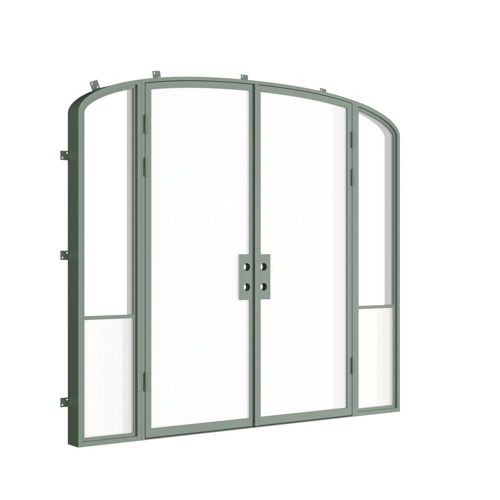 Pinkys Air Grand steel door, double, mini arch, with side windows, closed