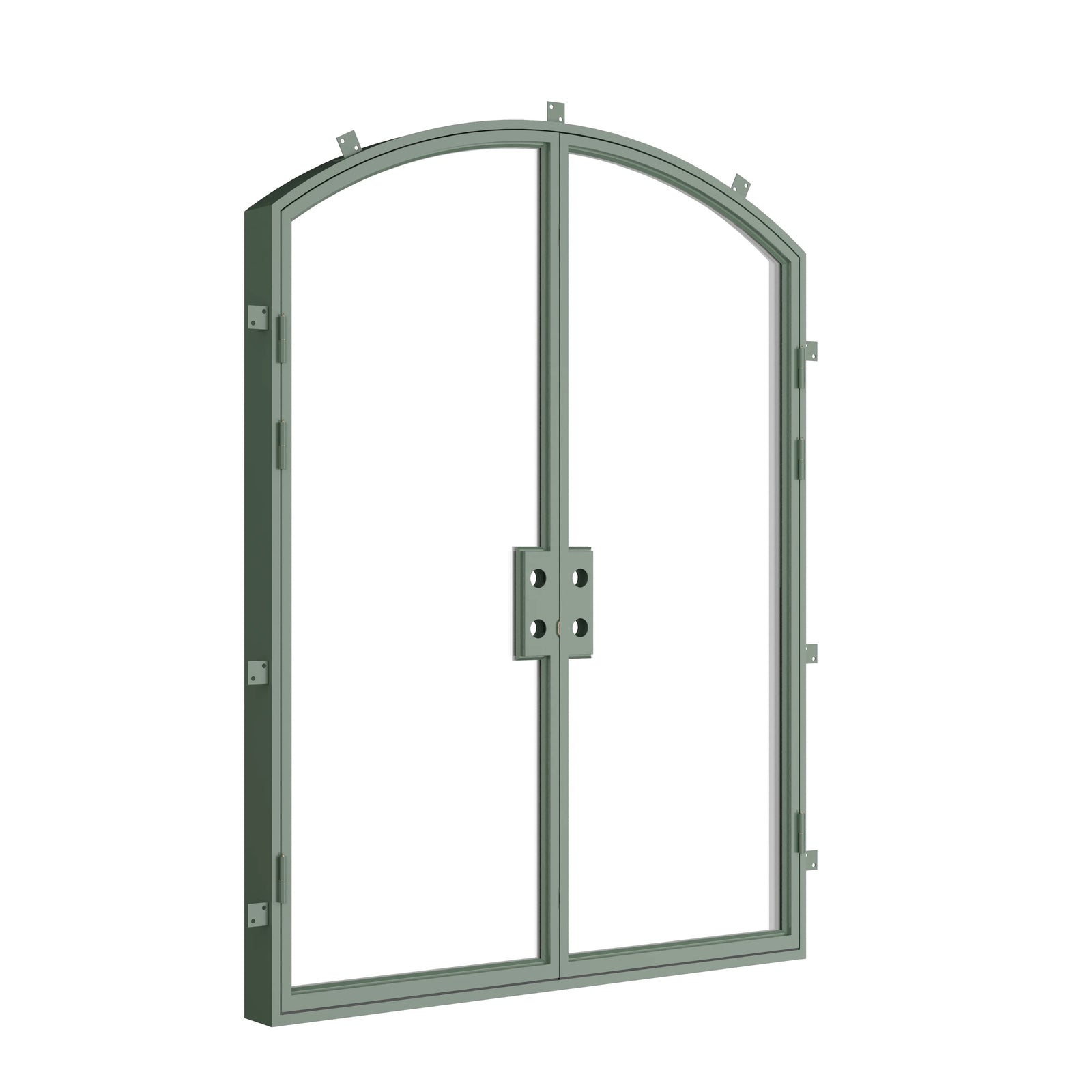 Pinkys Air Lite steel door, double, arch, closed