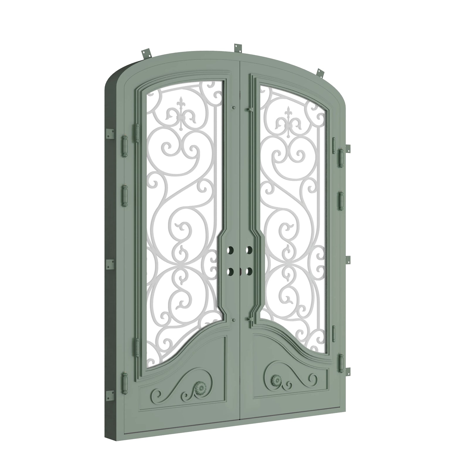 Pinkys Beverly steel door, double, mini arch, closed