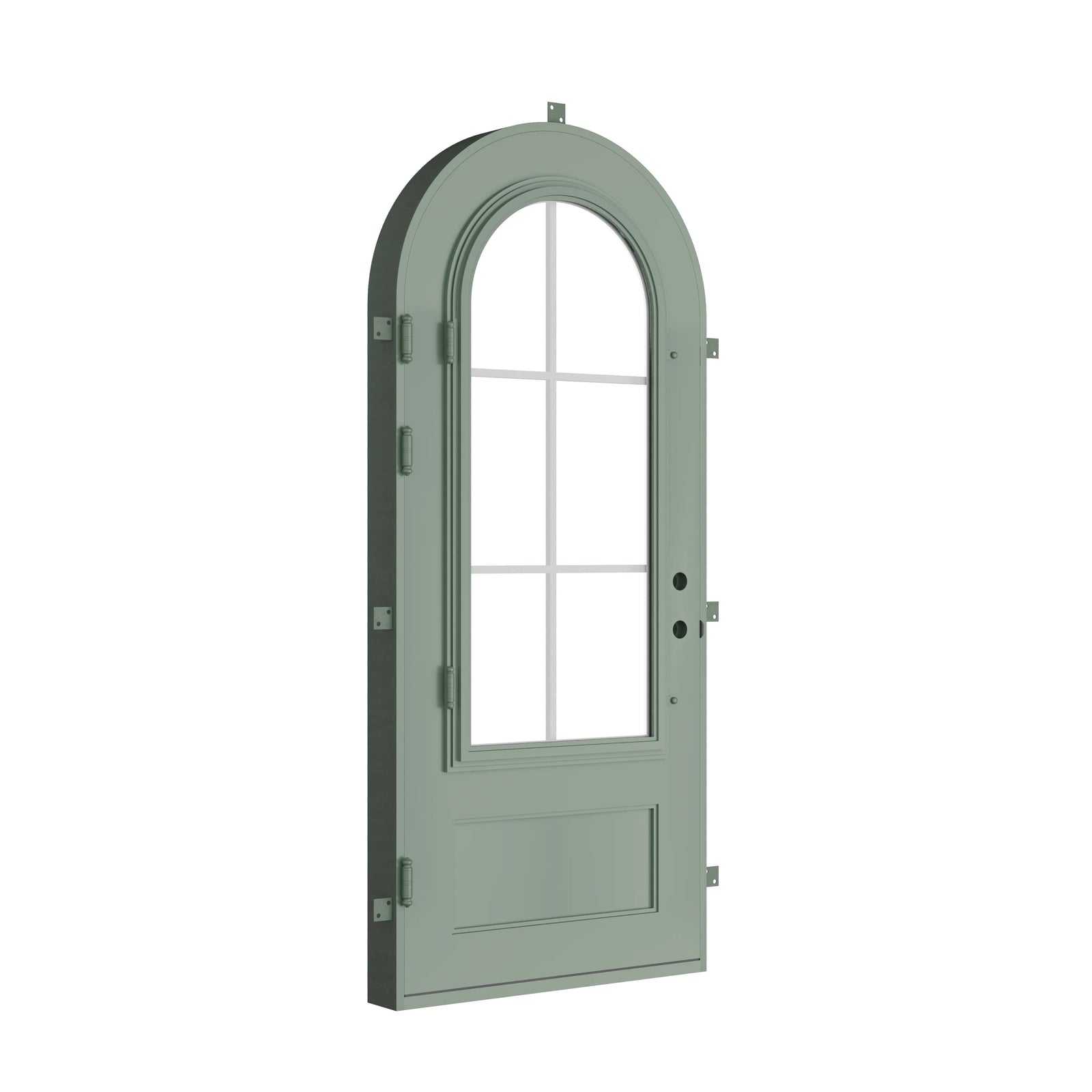 Pinkys Bristol steel door, single, full arch, closed