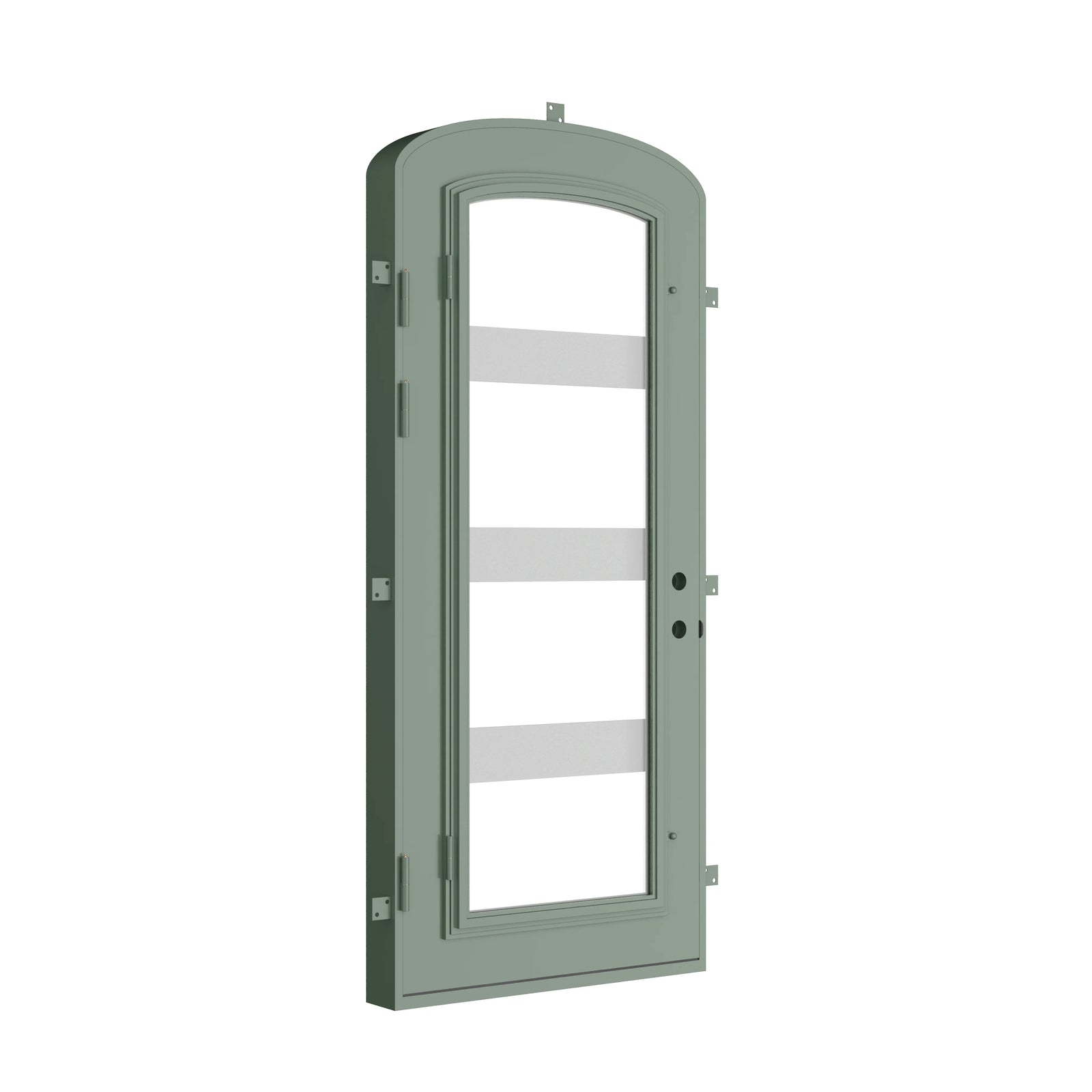 Pinkys Knox steel door, single, arch, closed