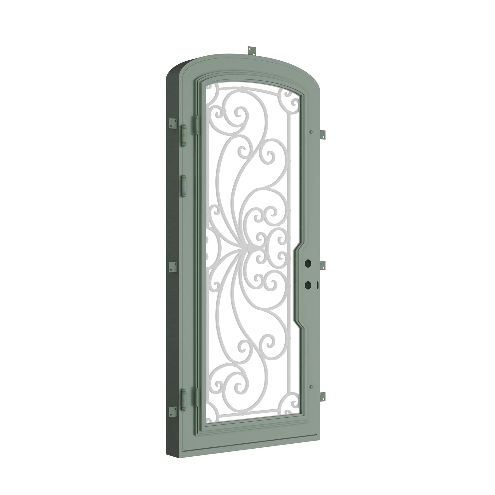 Pinkys Miracle steel door, single, mini arch, closed