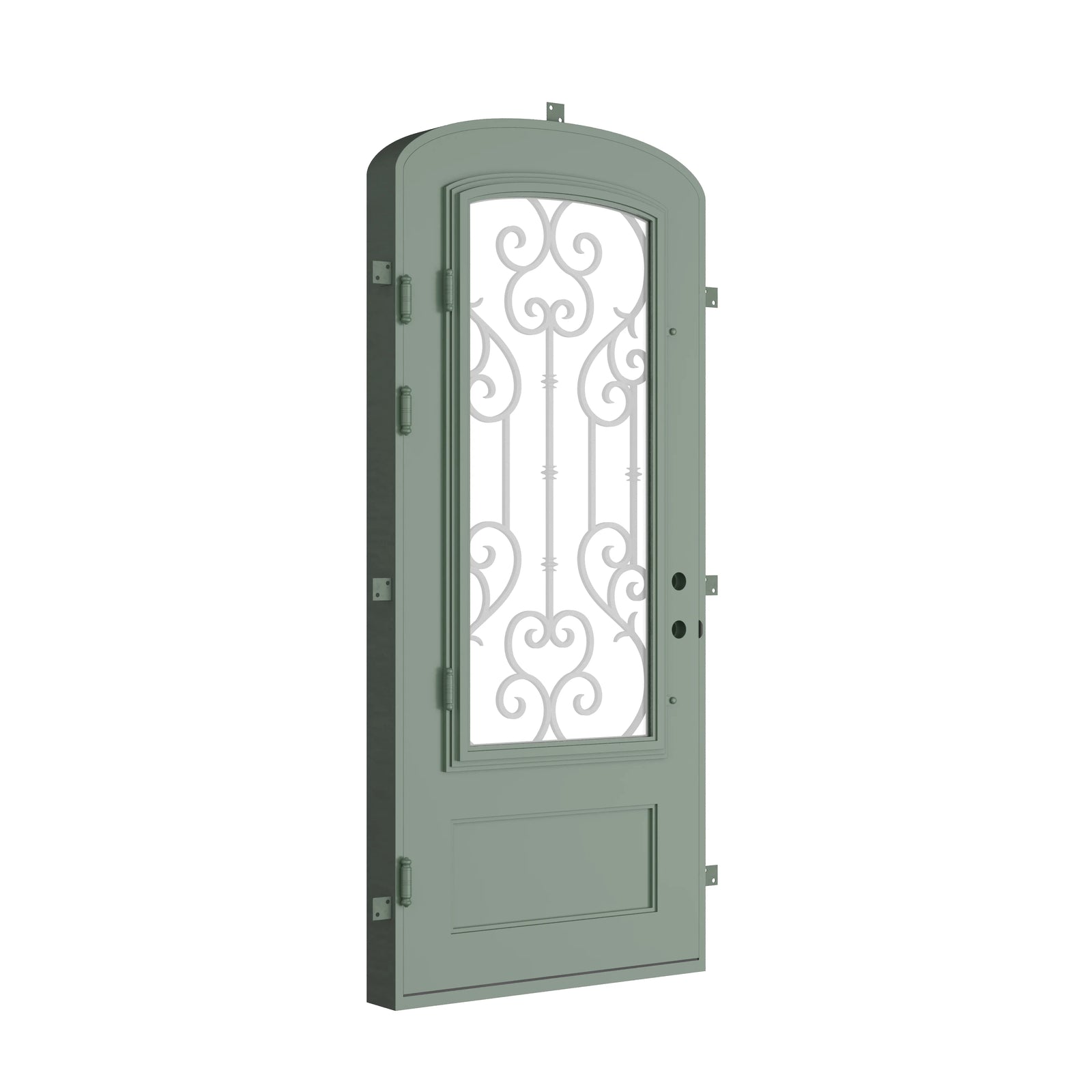 Pinkys New York steel door, single, mini arch, closed