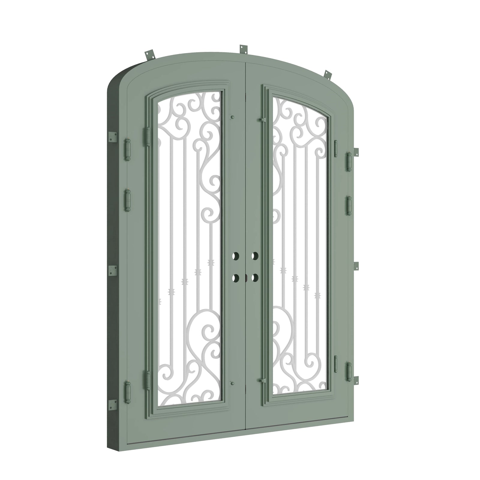 Pinkys Paris steel door, double, mini arch, closed