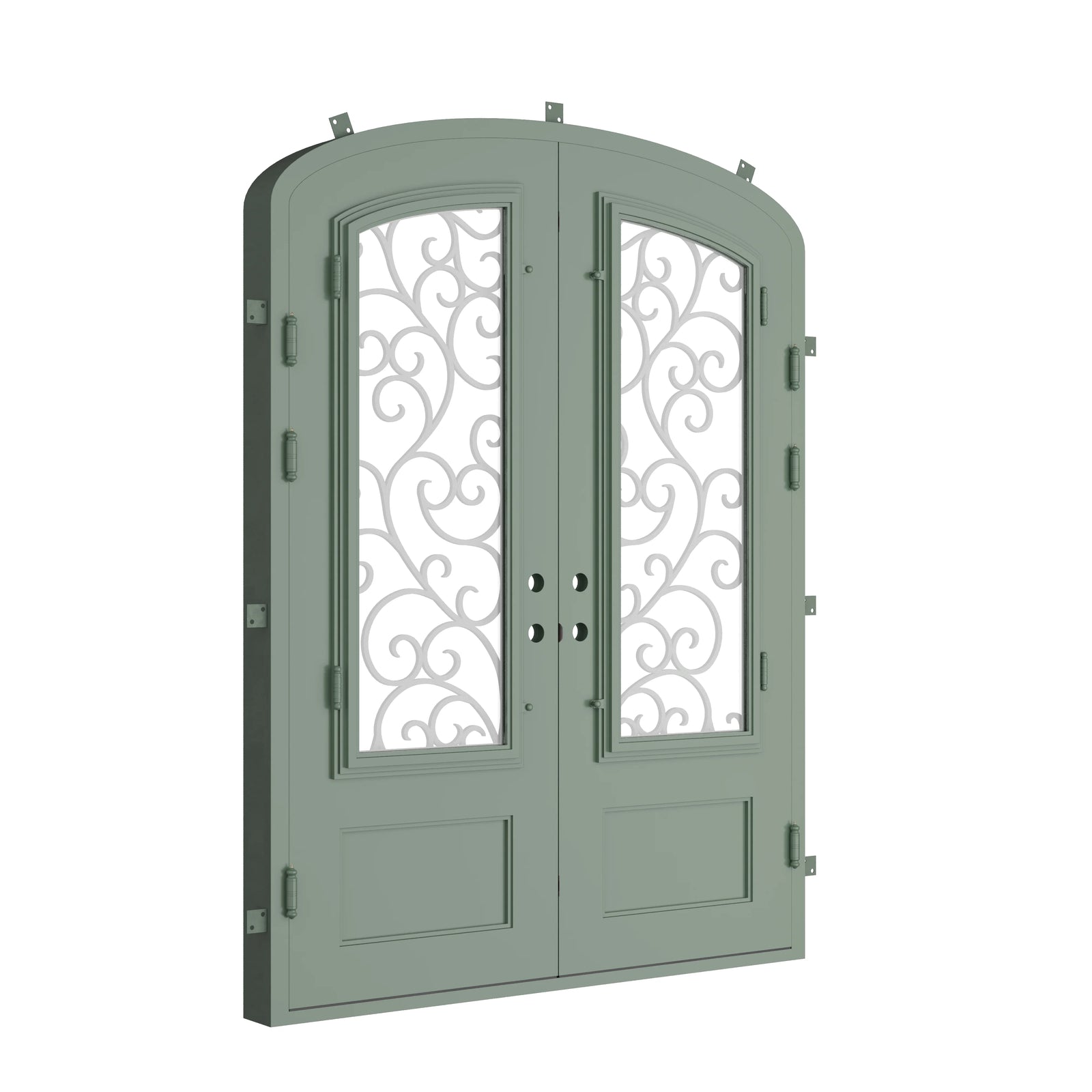 Pinkys Story steel door, double, mini arch, closed