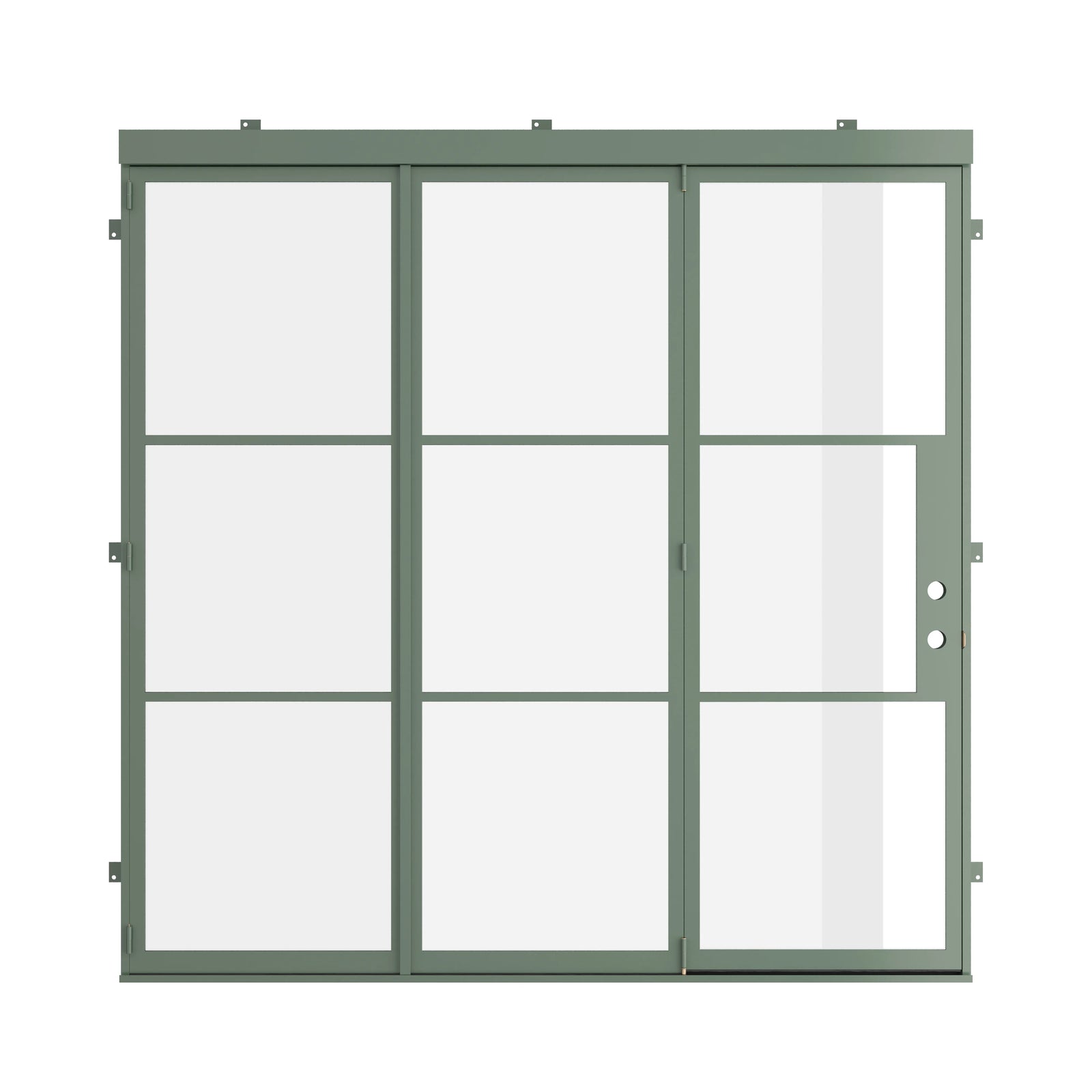 Pinkys Air 4 steel door, bifold, closed